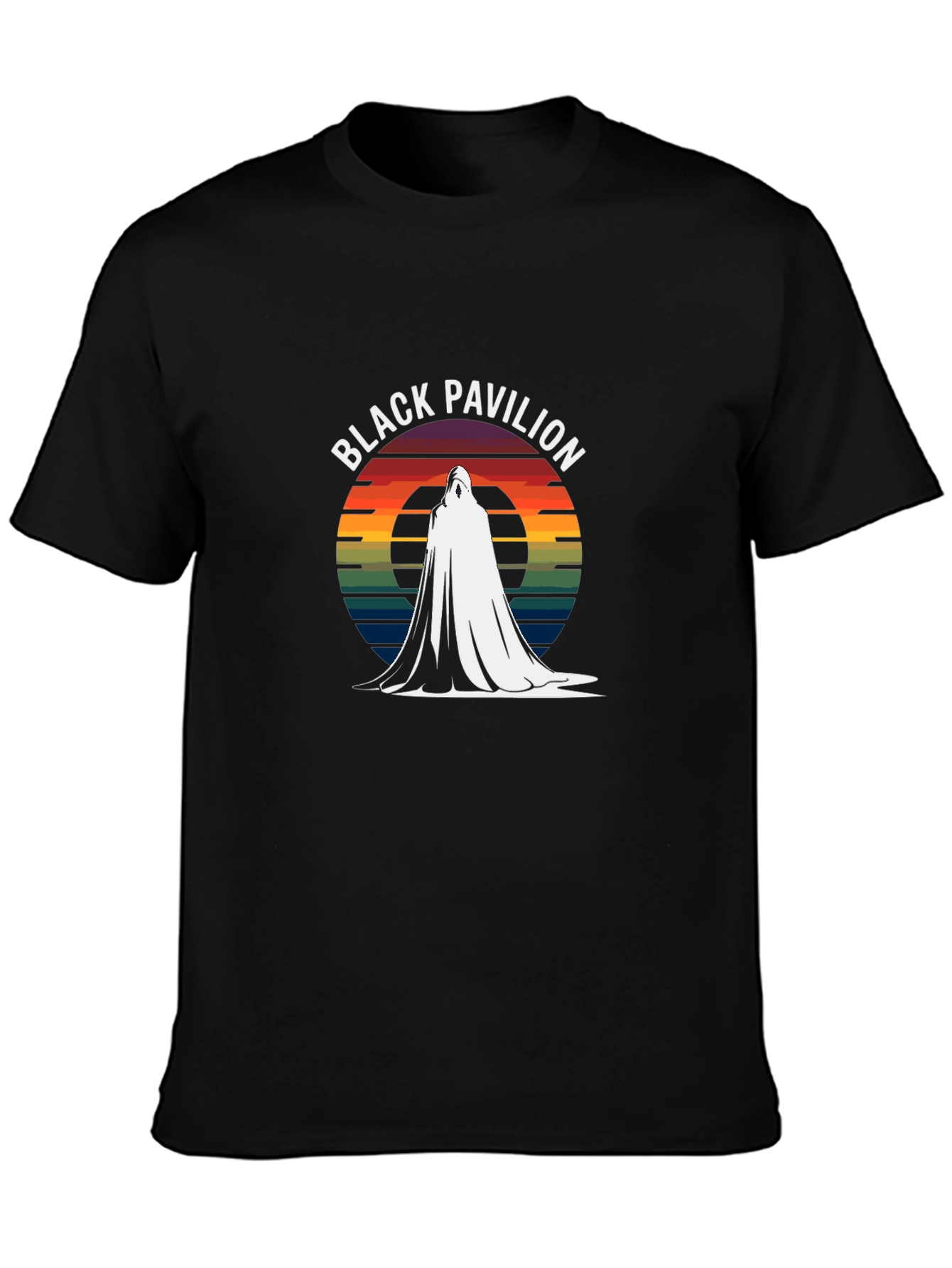 Black Pavilion Retro Style Graphic T-Shirt
