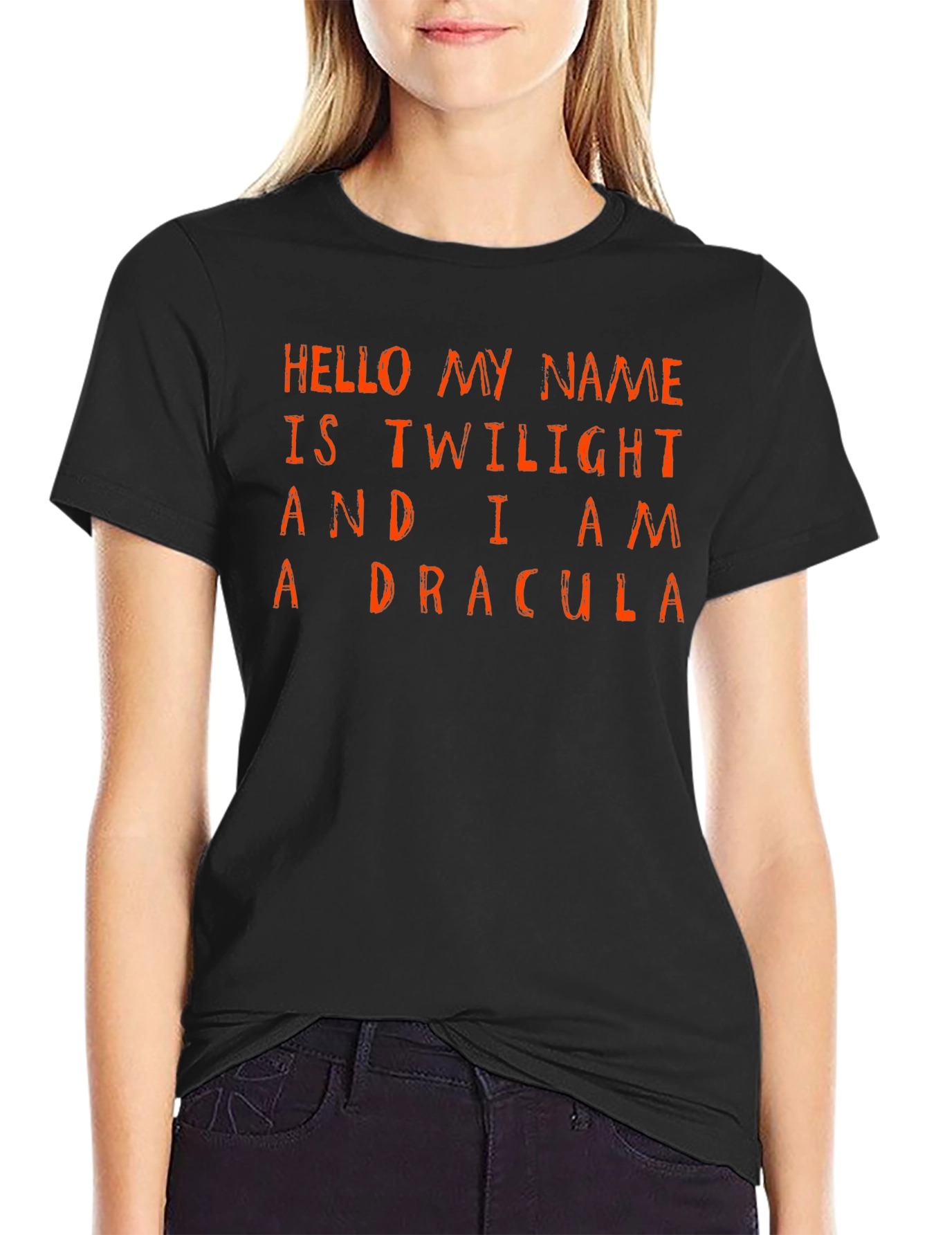 Twilight Dracula Graphic Tee - Halloween Ready