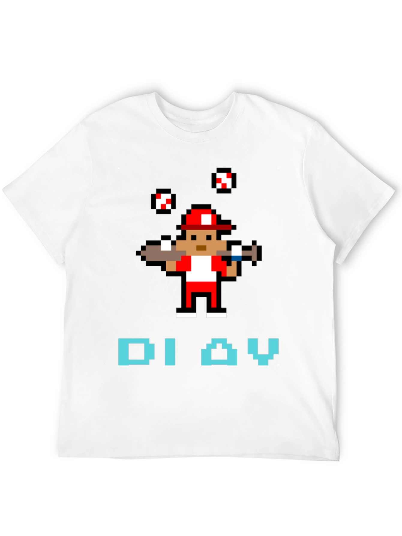 Retro Baseball Pixel Art T-Shirt