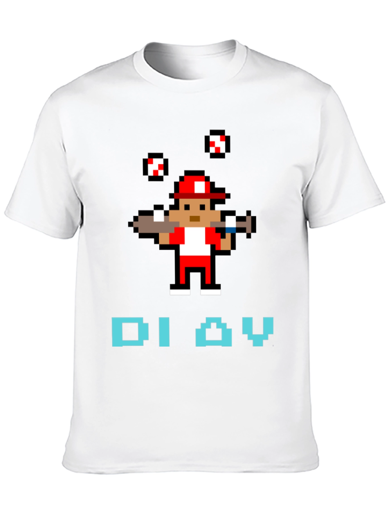 Retro Baseball Pixel Art T-Shirt