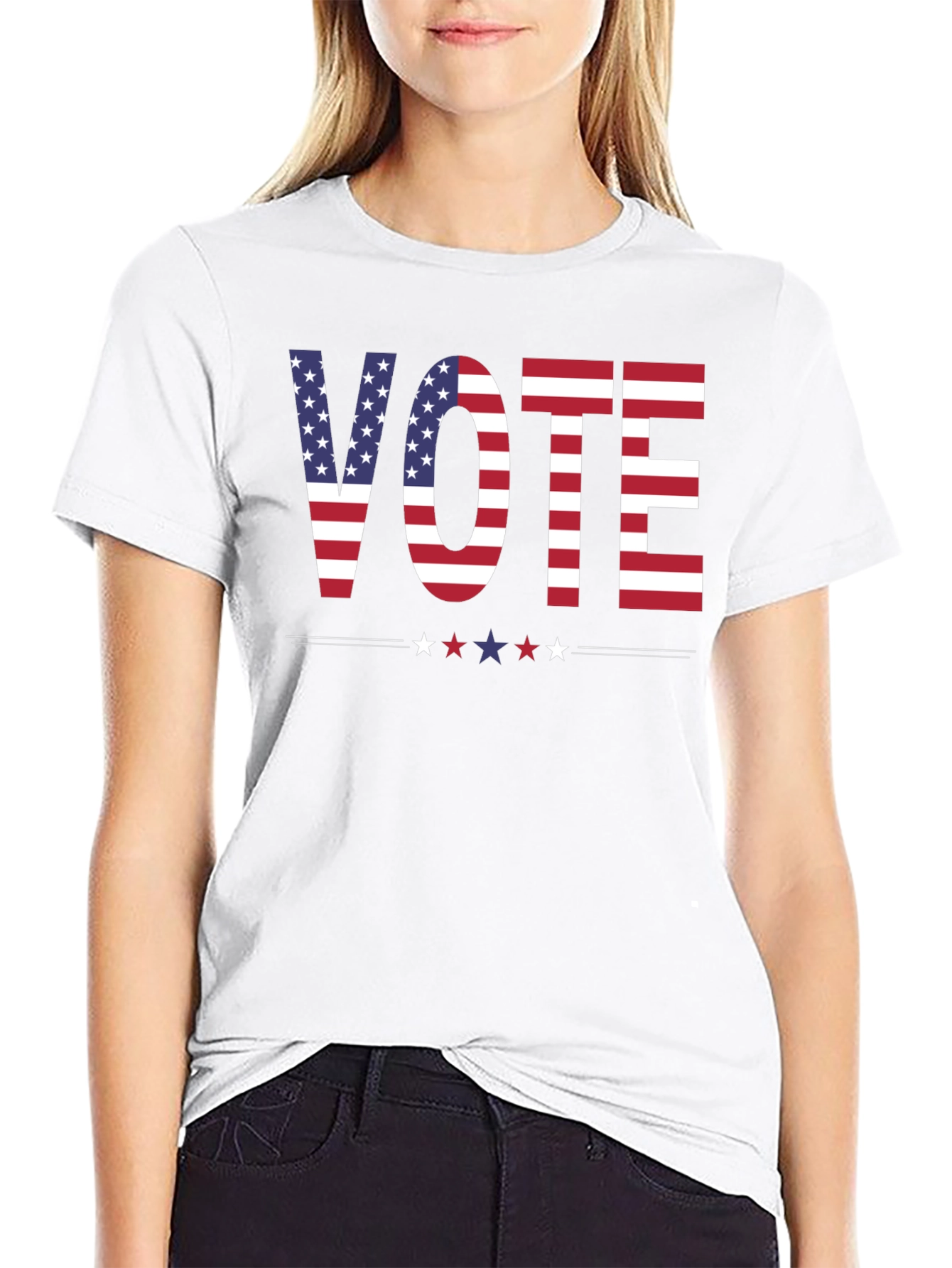 Vote USA Patriotic Graphic T-Shirt