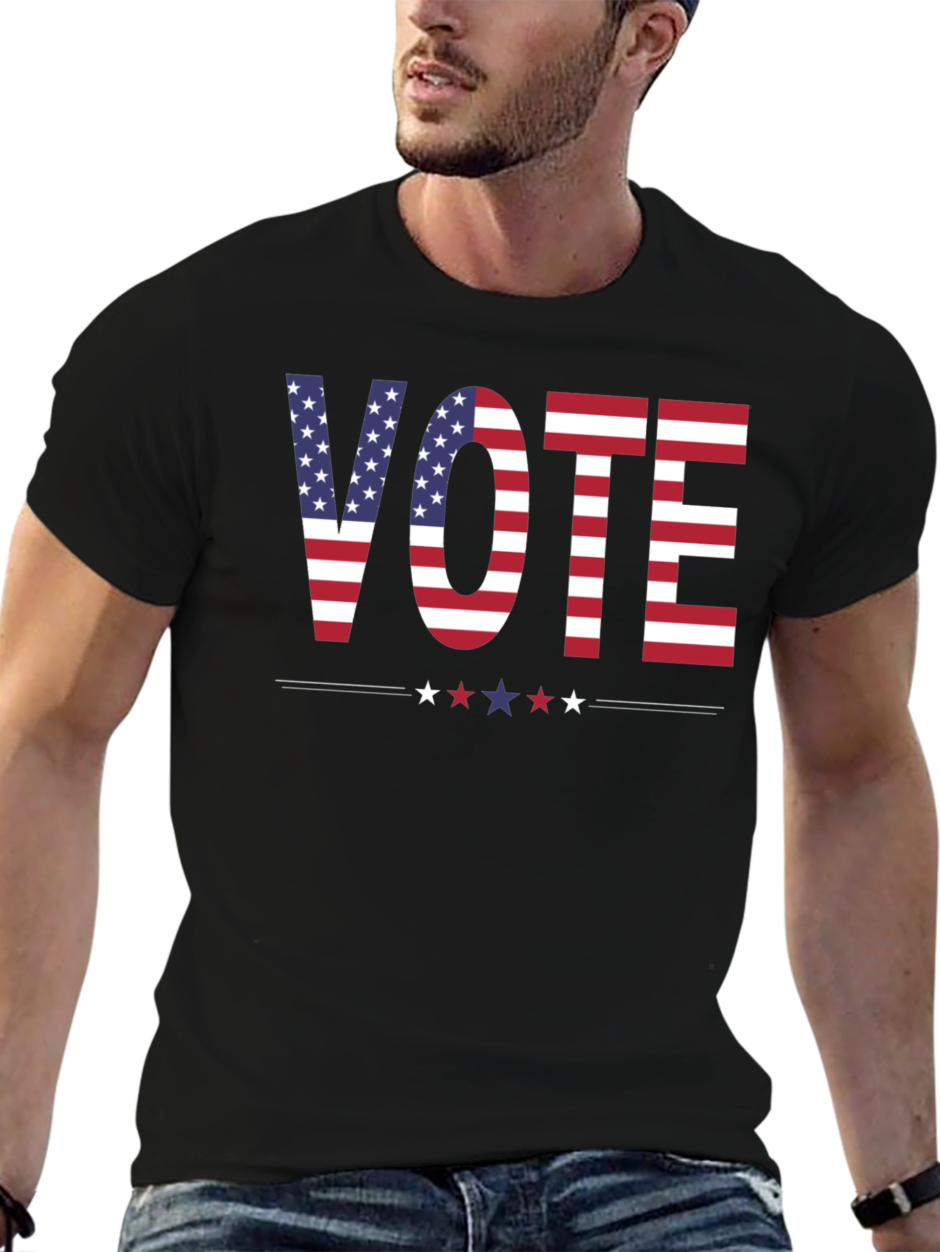 Vote USA Patriotic Graphic T-Shirt