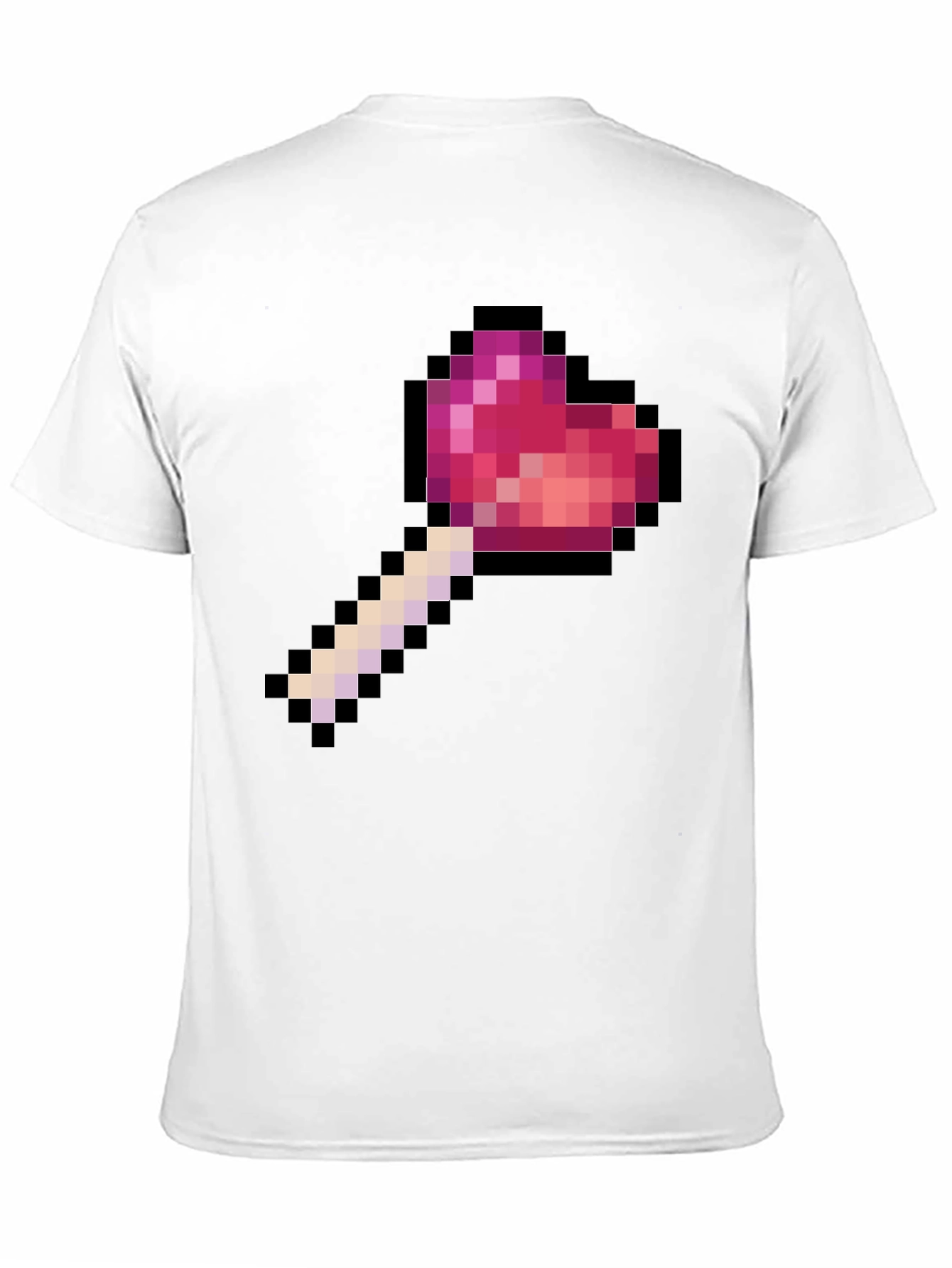 Pixel Heart Lollipop Graphic T-Shirt