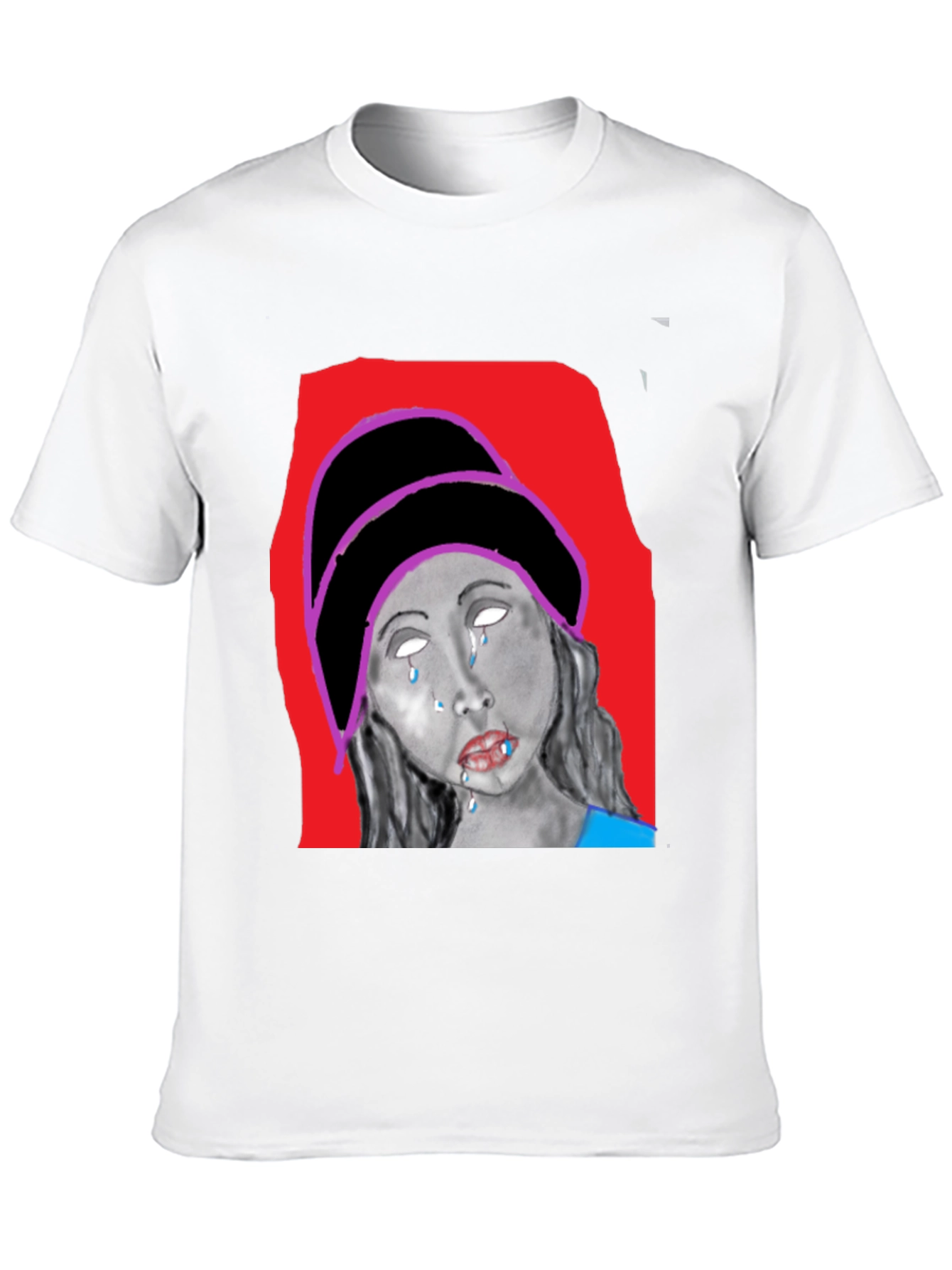 Unique Graphic Print Black T-Shirt