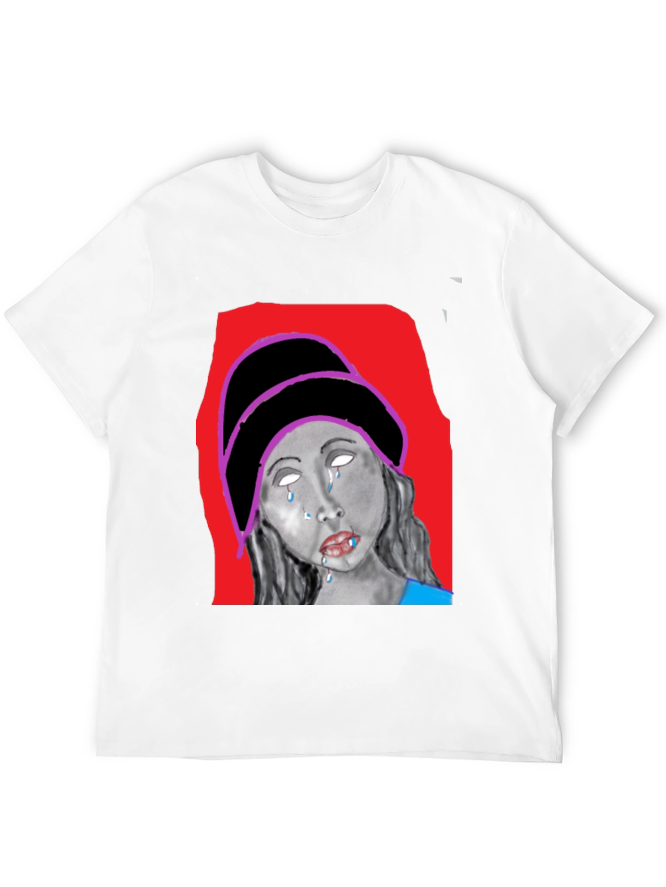Unique Graphic Print Black T-Shirt