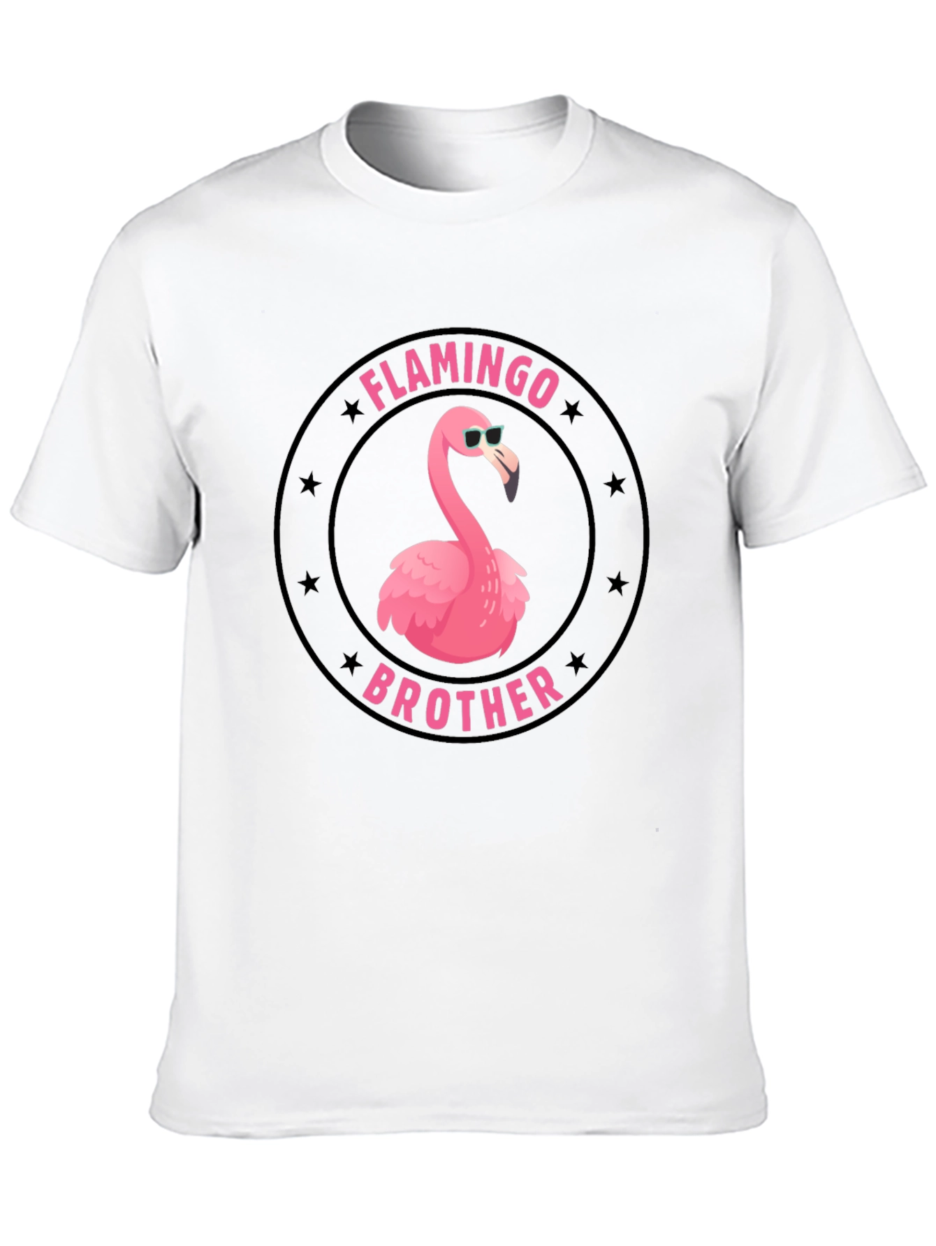 Flamingo Brother Graphic T-Shirt - Black