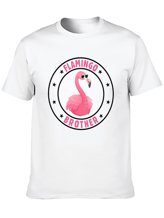 Flamingo Brother Graphic T-Shirt - Black