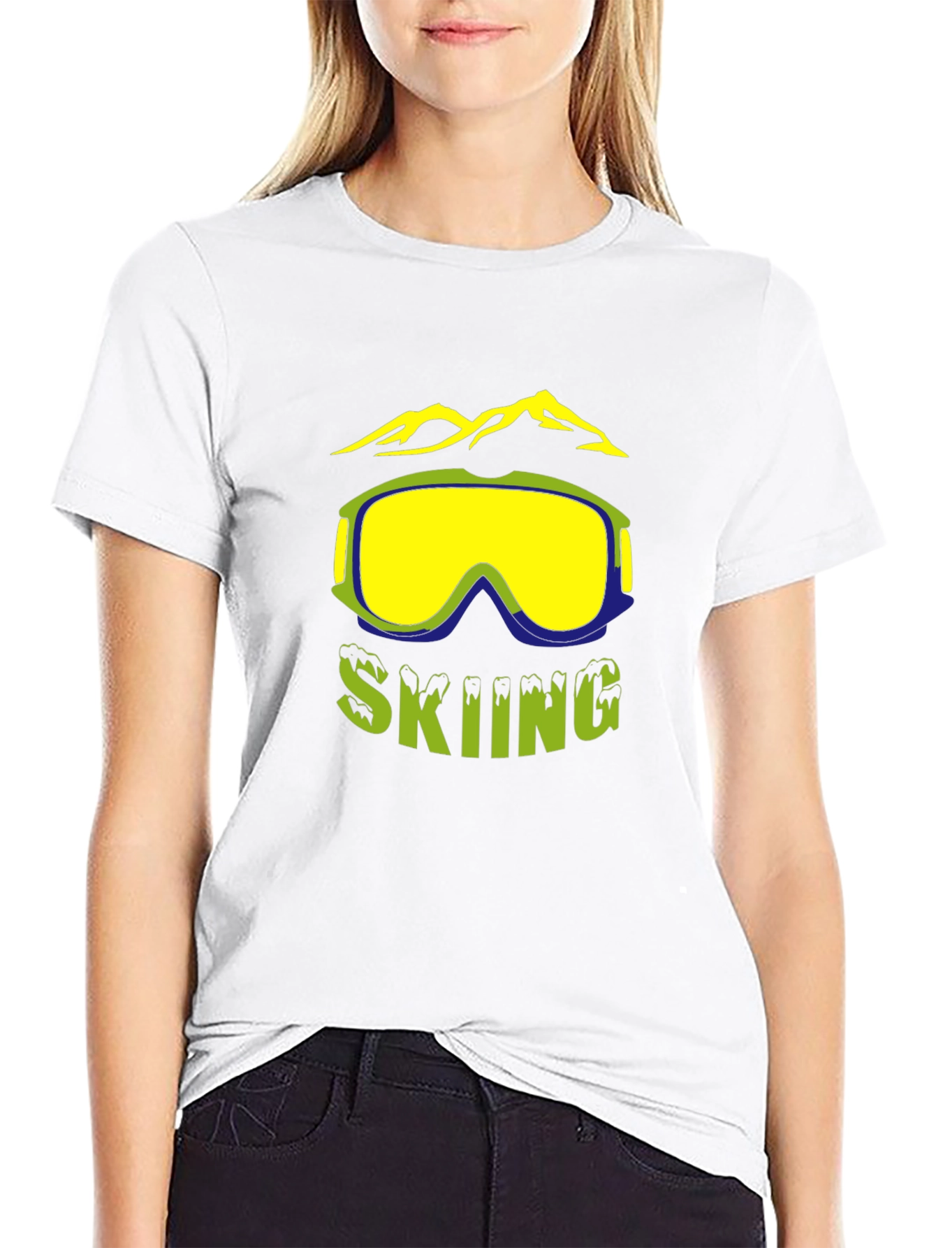 Skiing Graphic T-Shirt - Adventure Ready Style