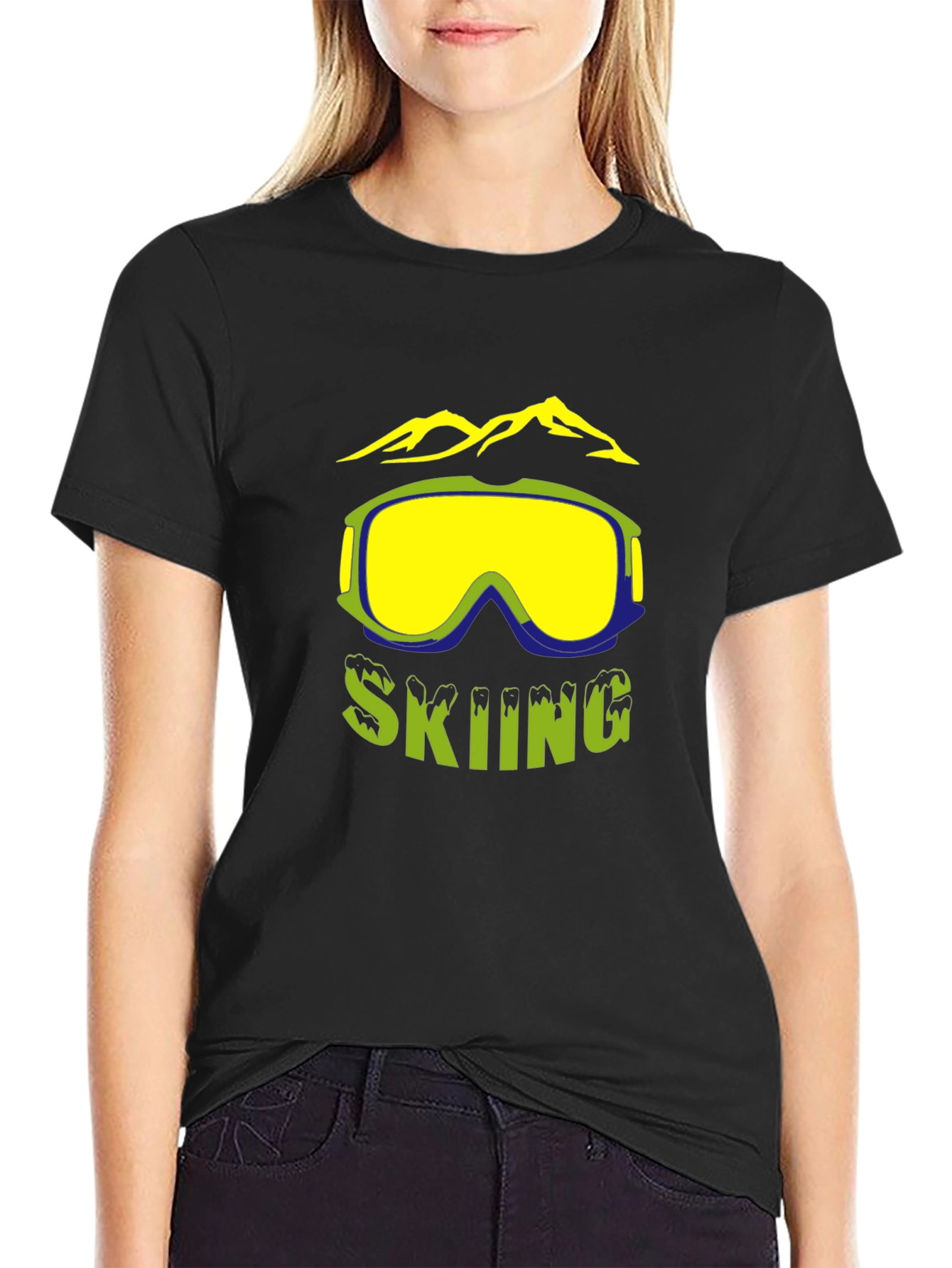 Skiing Graphic T-Shirt - Adventure Ready Style