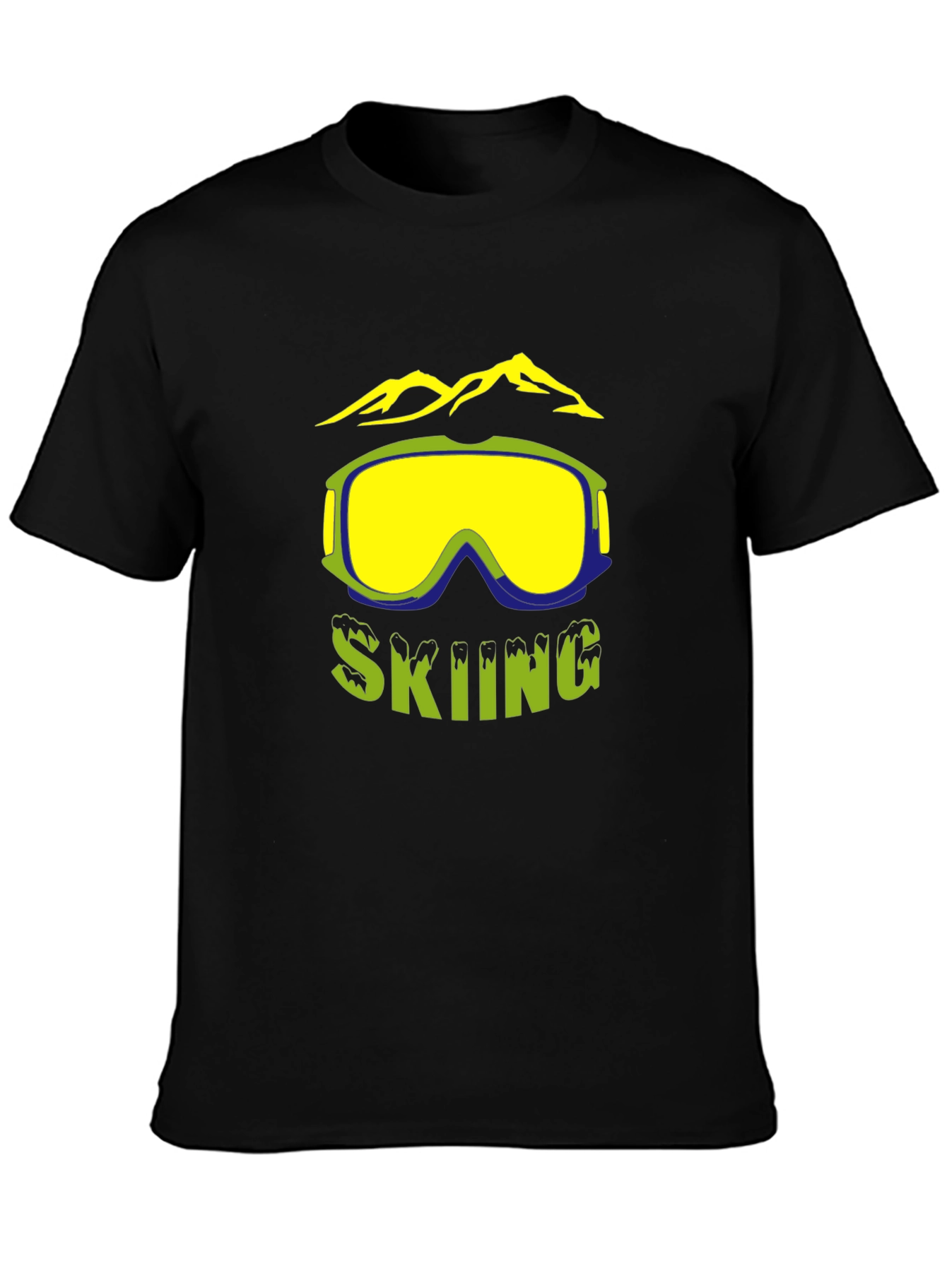 Skiing Graphic T-Shirt - Adventure Ready Style