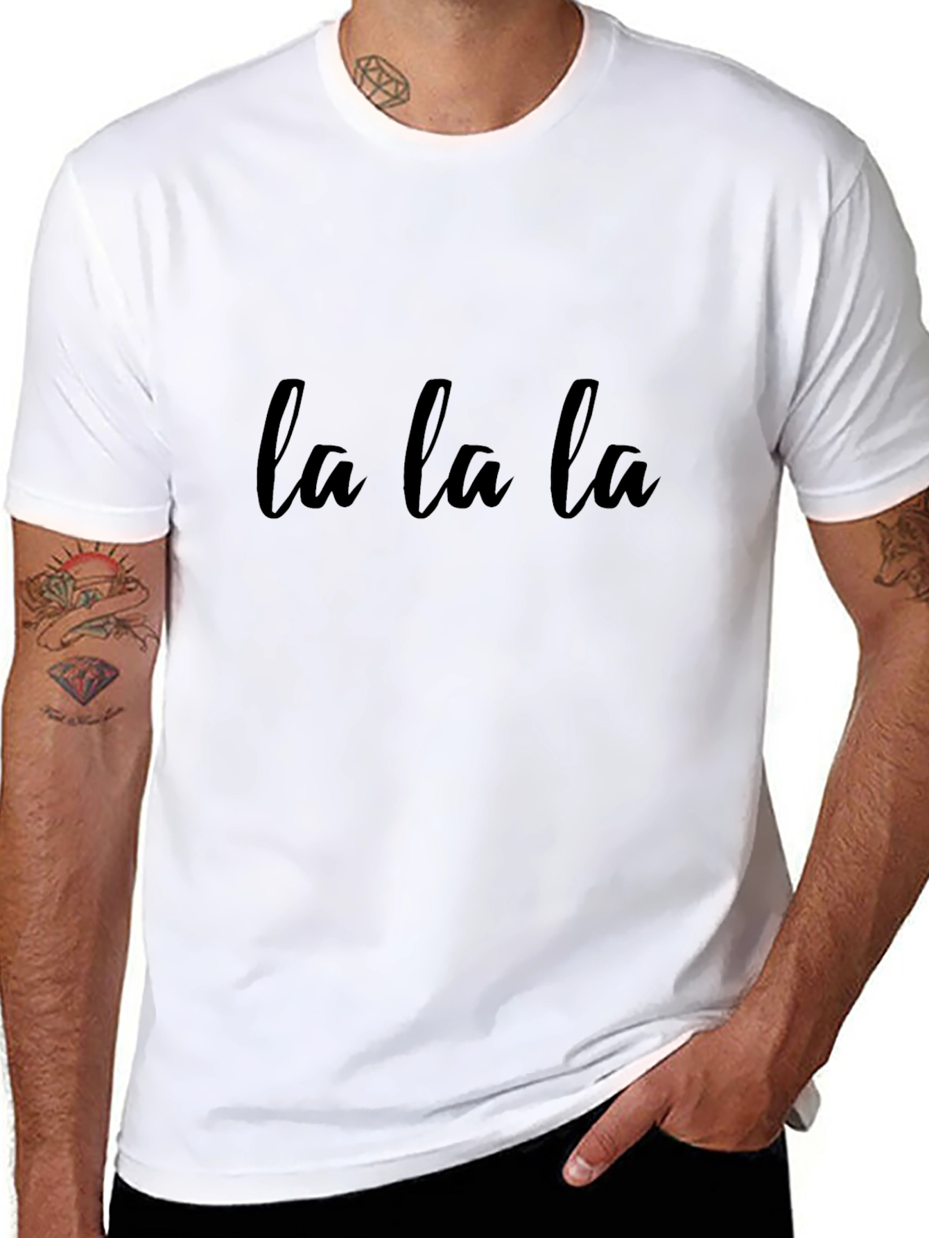 La La La Graphic Tee - Soft Cotton Blend