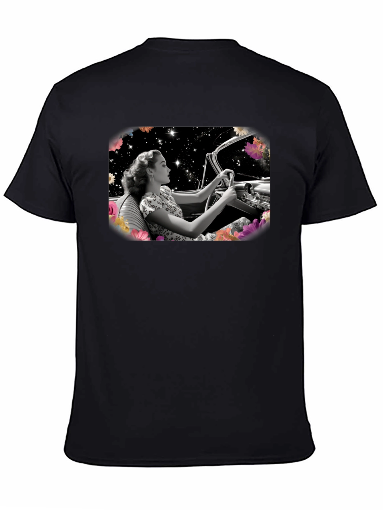 Retro Galaxy Drive T-Shirt - Stylish Graphic Tee