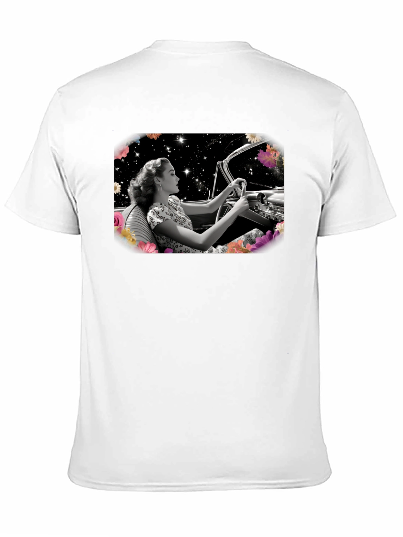 Retro Galaxy Drive T-Shirt - Stylish Graphic Tee