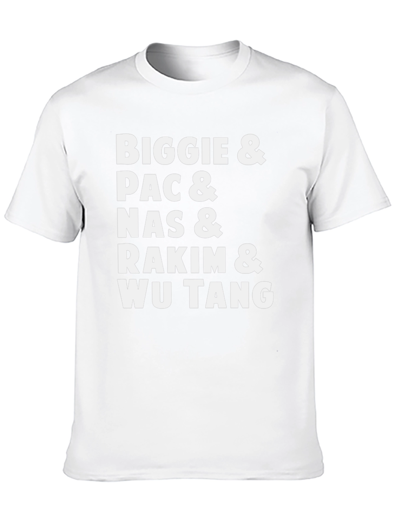 Biggie Pac Nas Rakim & Wu Tang Black T-Shirt
