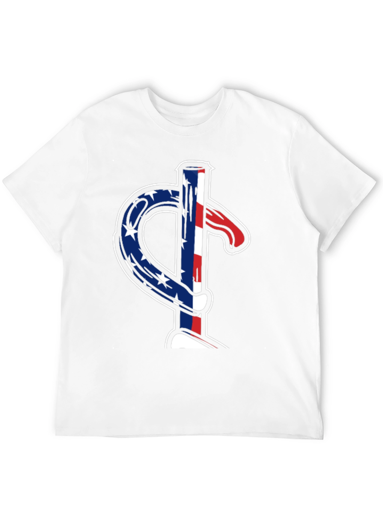 American Flag Dollar Sign Graphic T-Shirt