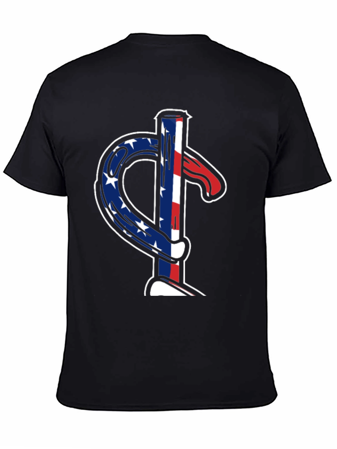 American Flag Dollar Sign Graphic T-Shirt