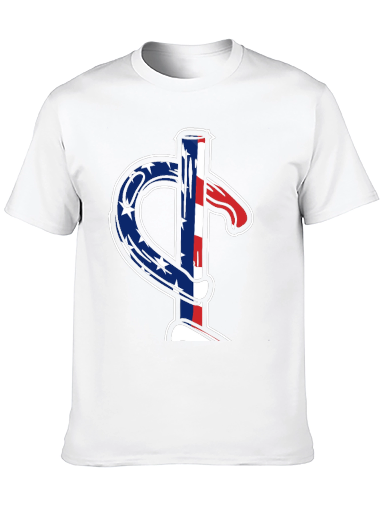 American Flag Dollar Sign Graphic T-Shirt