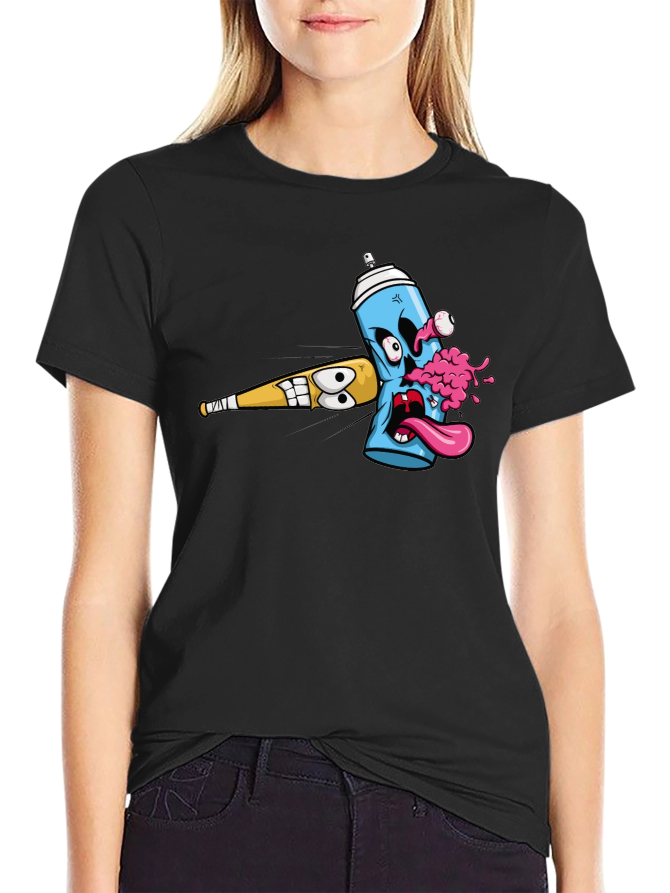 Cartoon Graffiti Graphic Tee