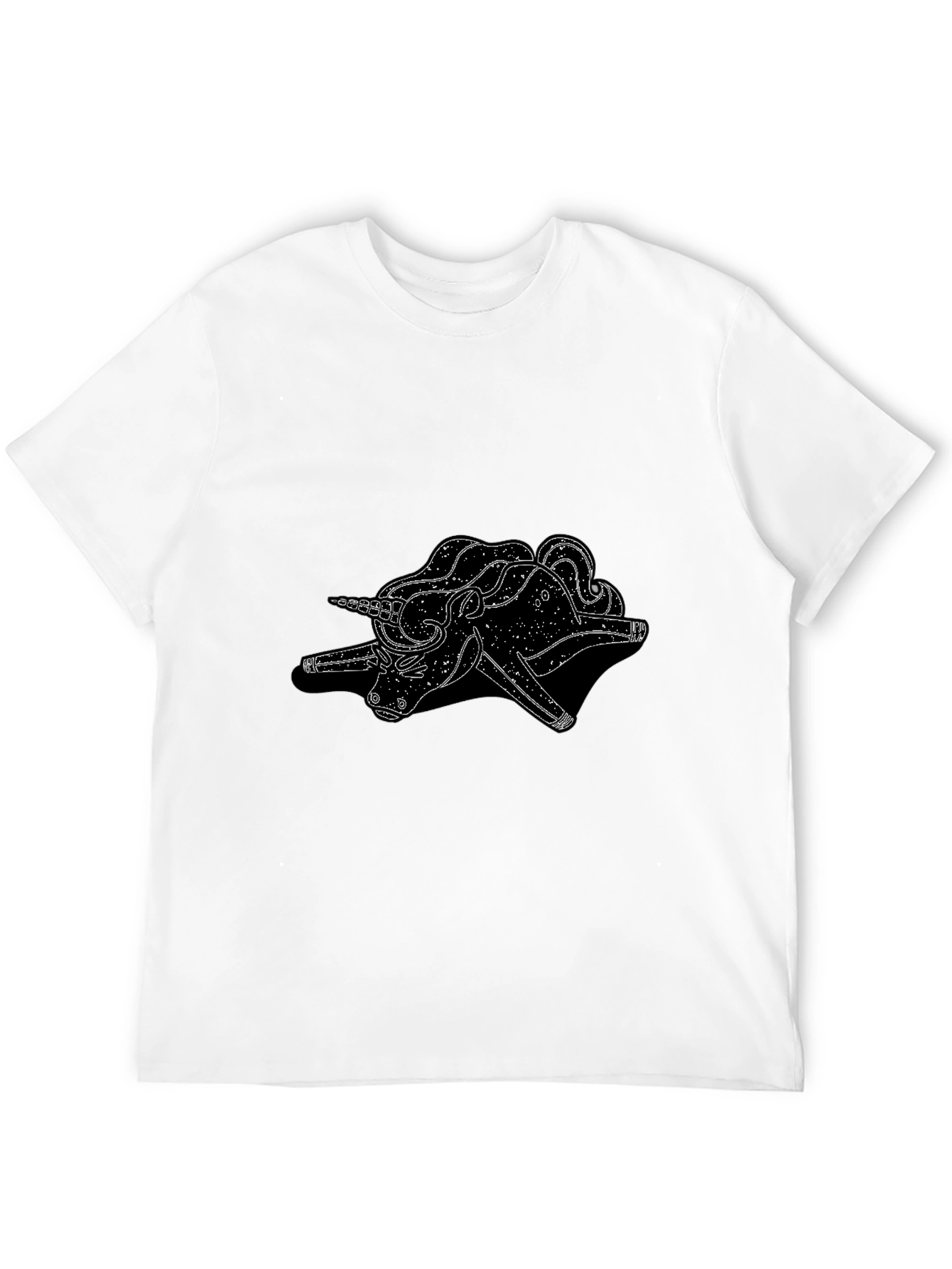 Unicorn Graphic Black Tee
