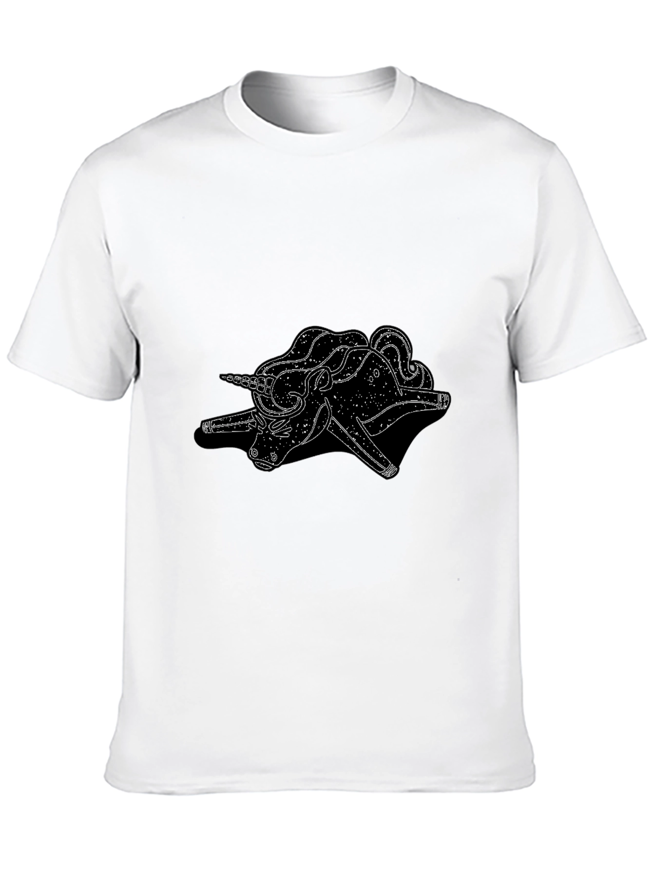 Unicorn Graphic Black Tee