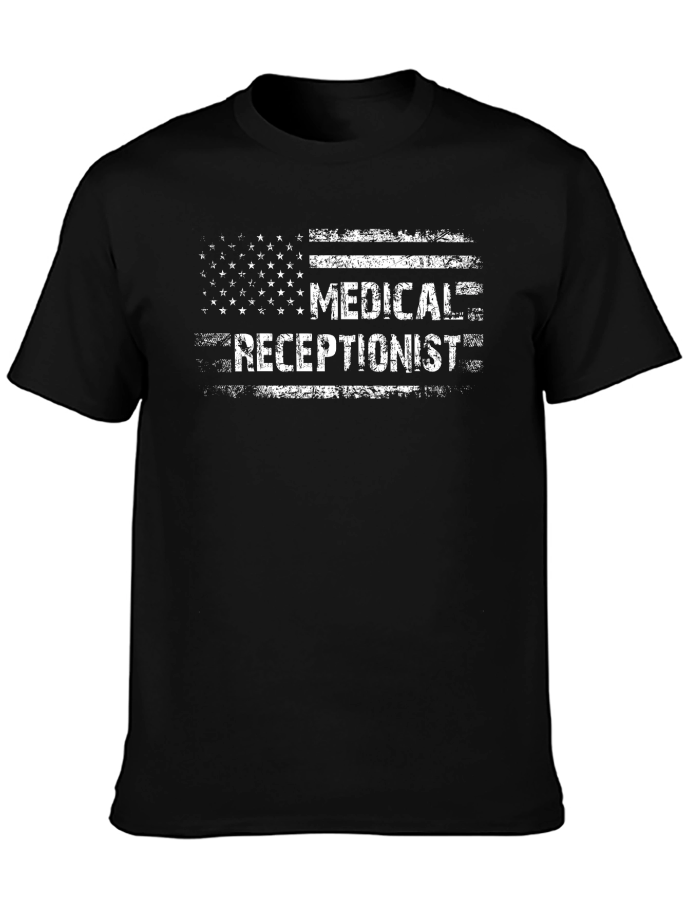 Medical Receptionist American Flag T-Shirt