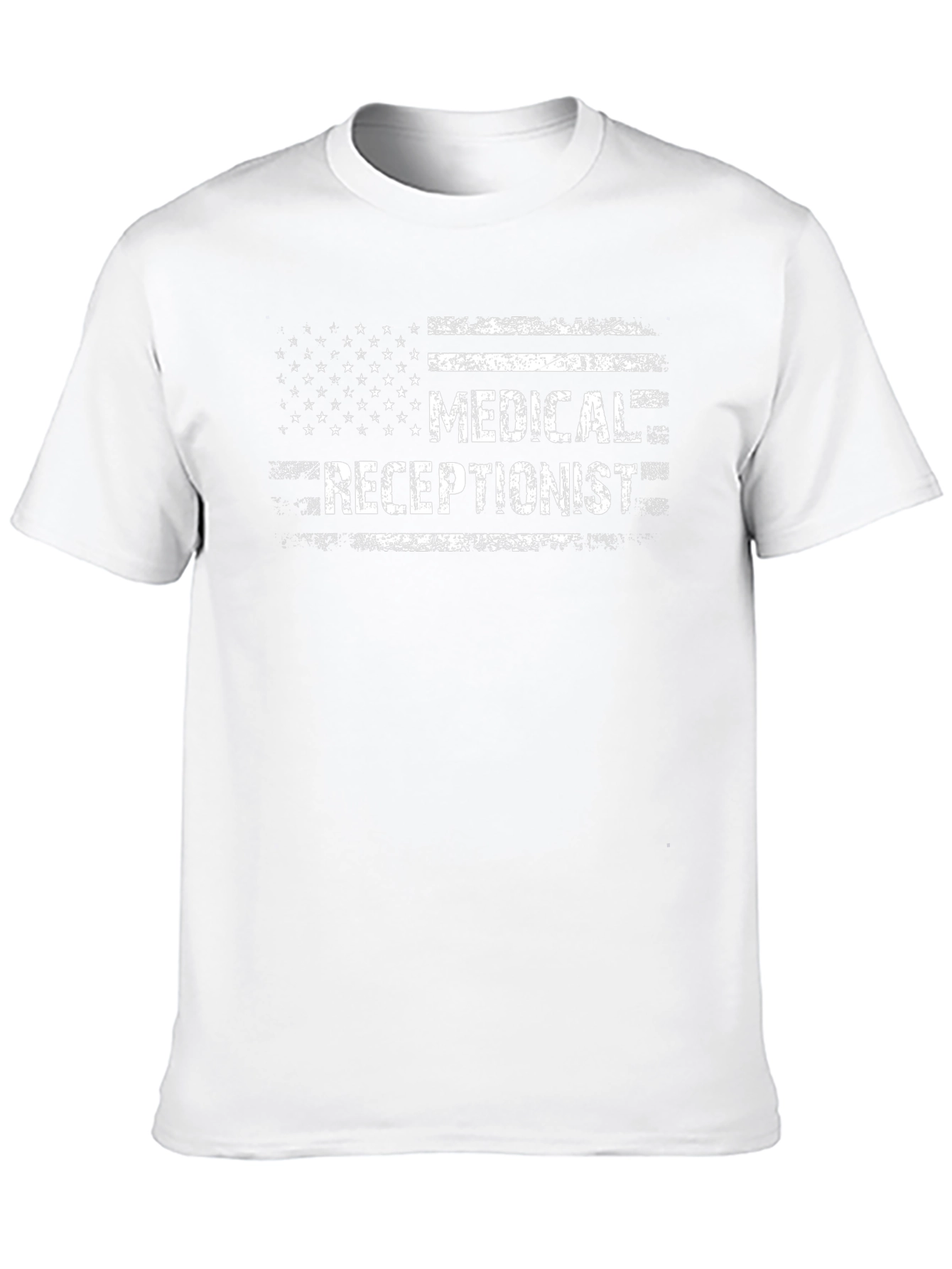 Medical Receptionist American Flag T-Shirt