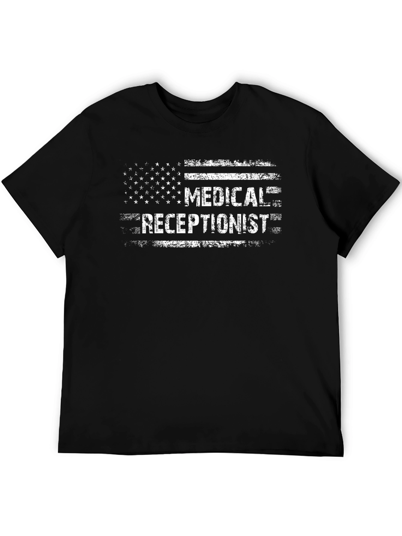 Medical Receptionist American Flag T-Shirt