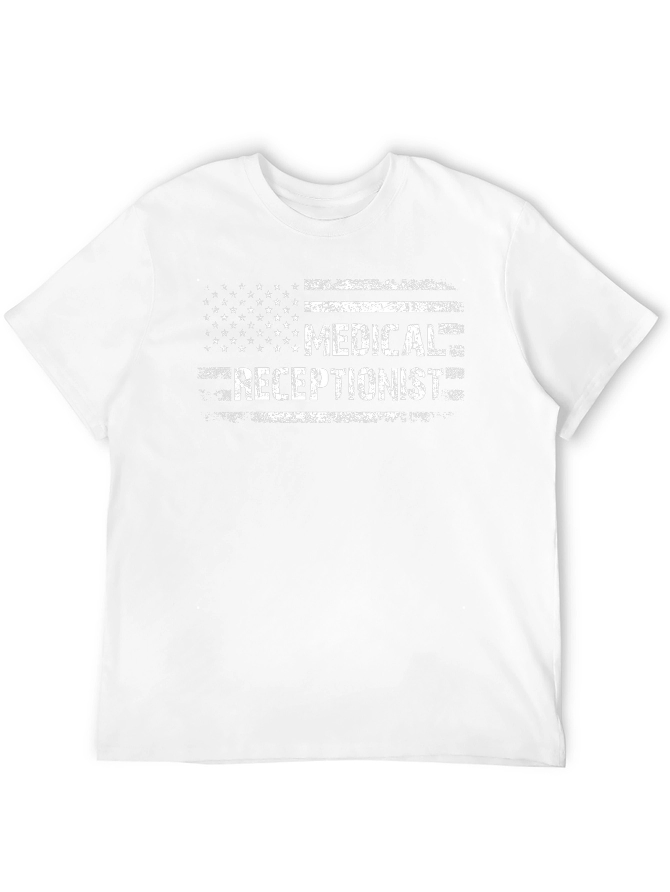 Medical Receptionist American Flag T-Shirt