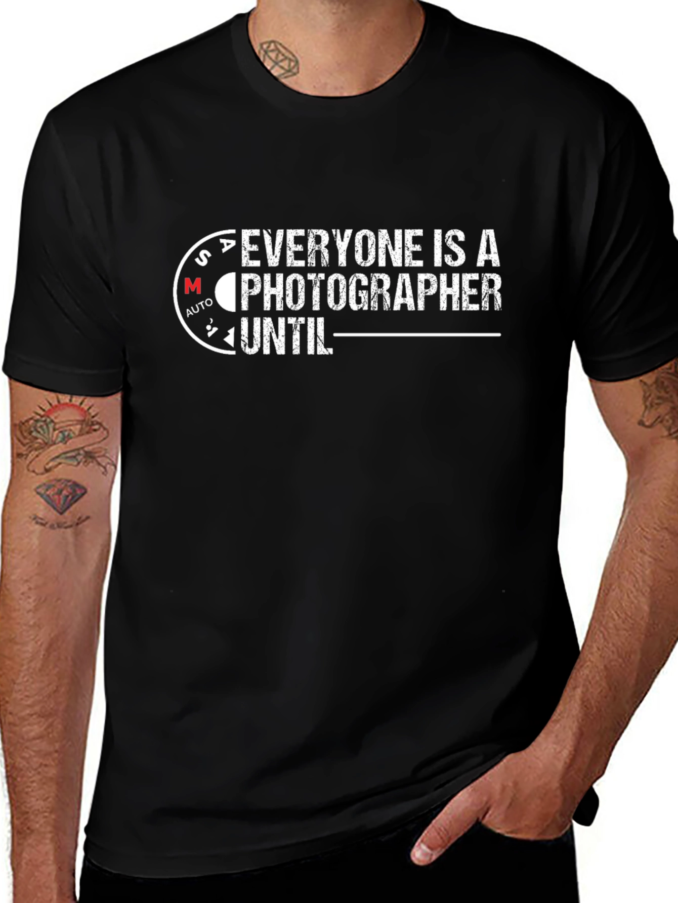Everyone is a Photographer T-Shirt - Black