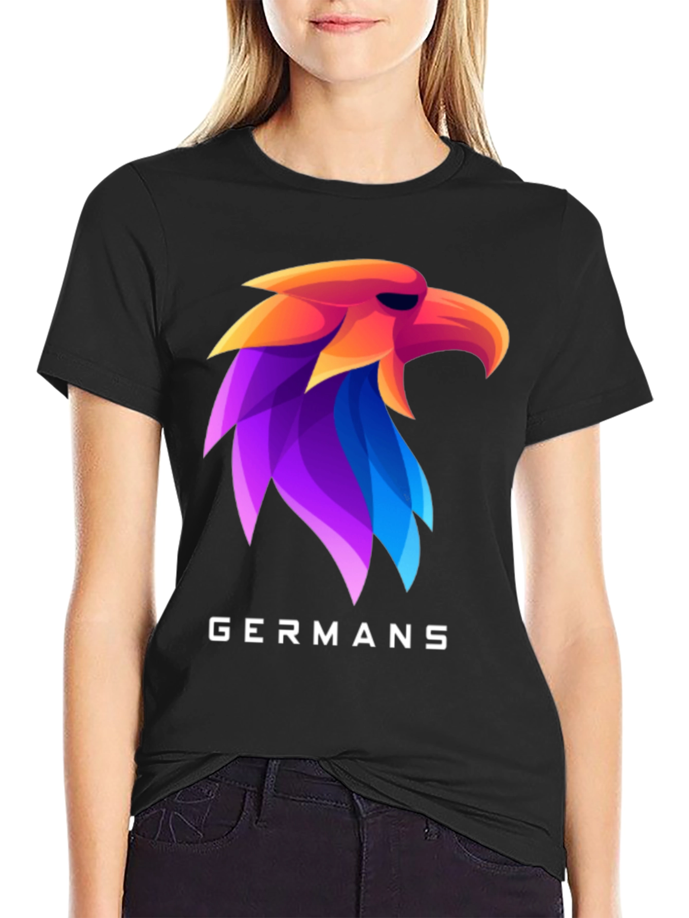 Germans Eagle Head Graphic T-Shirt - Bold & Stylish
