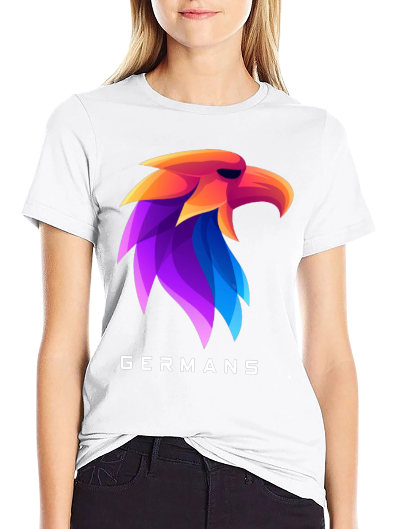 Germans Eagle Head Graphic T-Shirt - Bold & Stylish