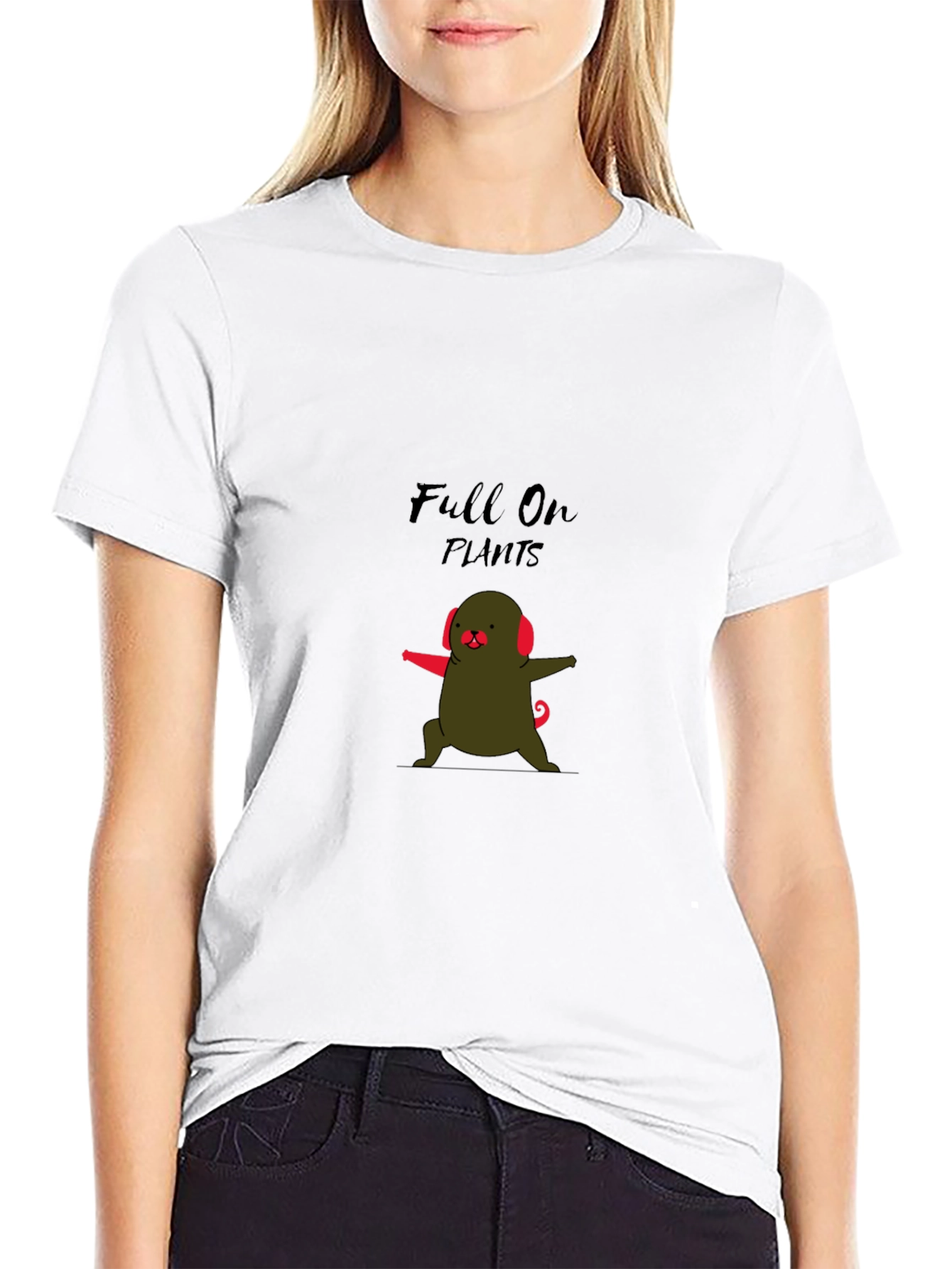 Full On Plants Yoga Dog Graphic Tee