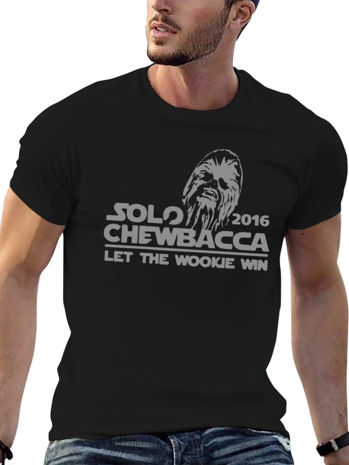 Solo Chewbacca 2016 Let The Wookie Win Graphic T-Shirt