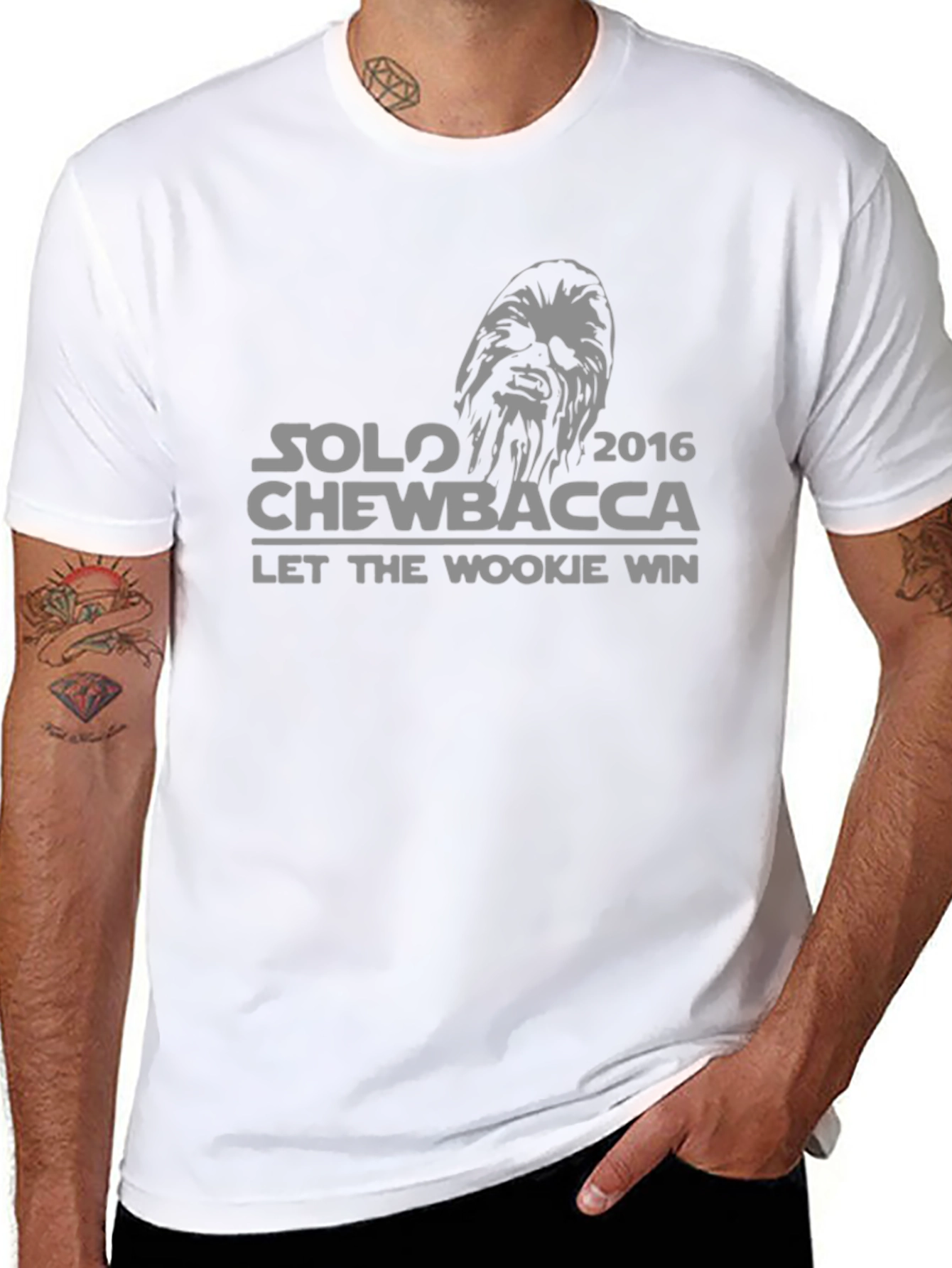 Solo Chewbacca 2016 Let The Wookie Win Graphic T-Shirt