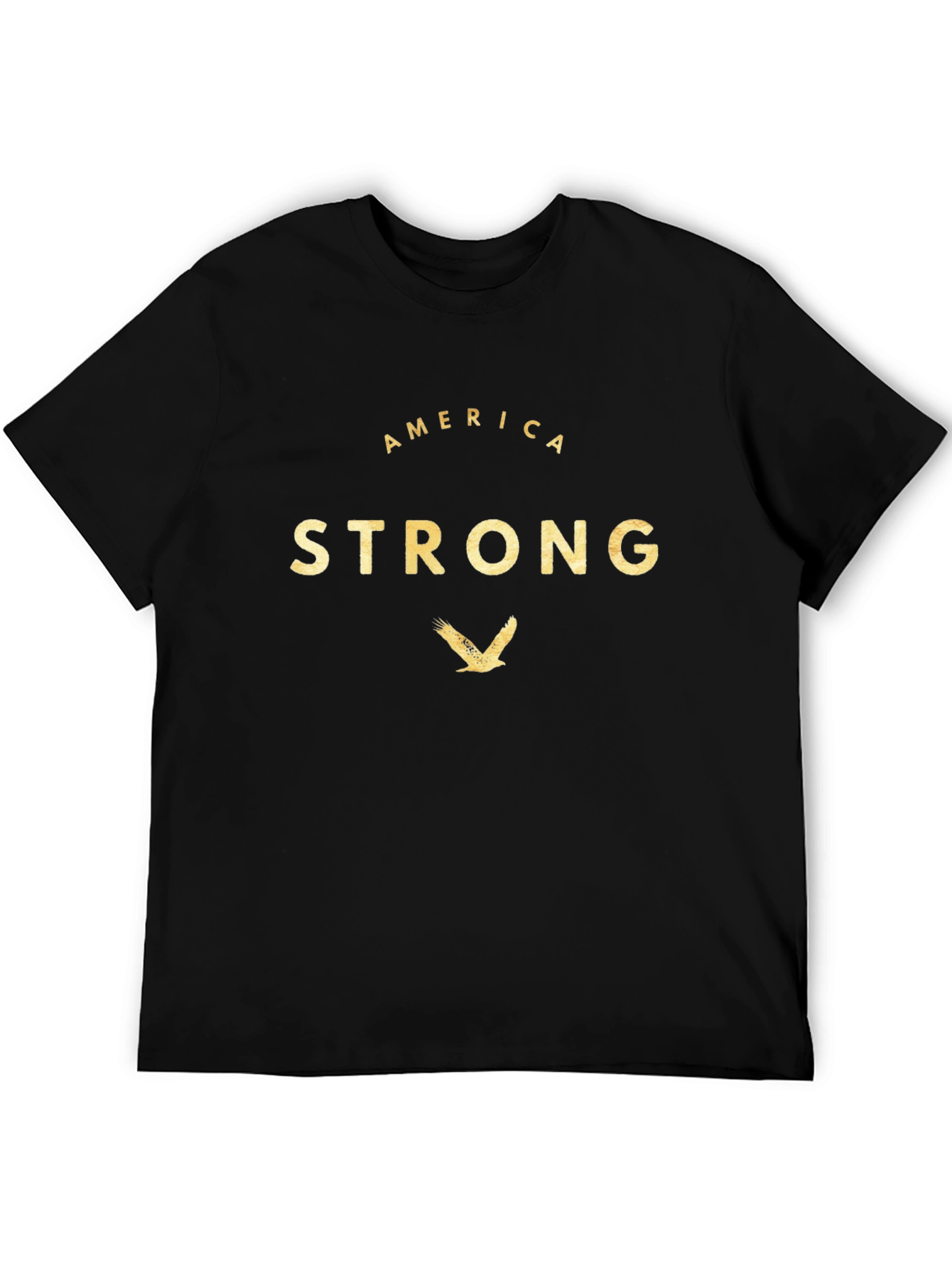 America Strong Eagle Graphic Tee - Black