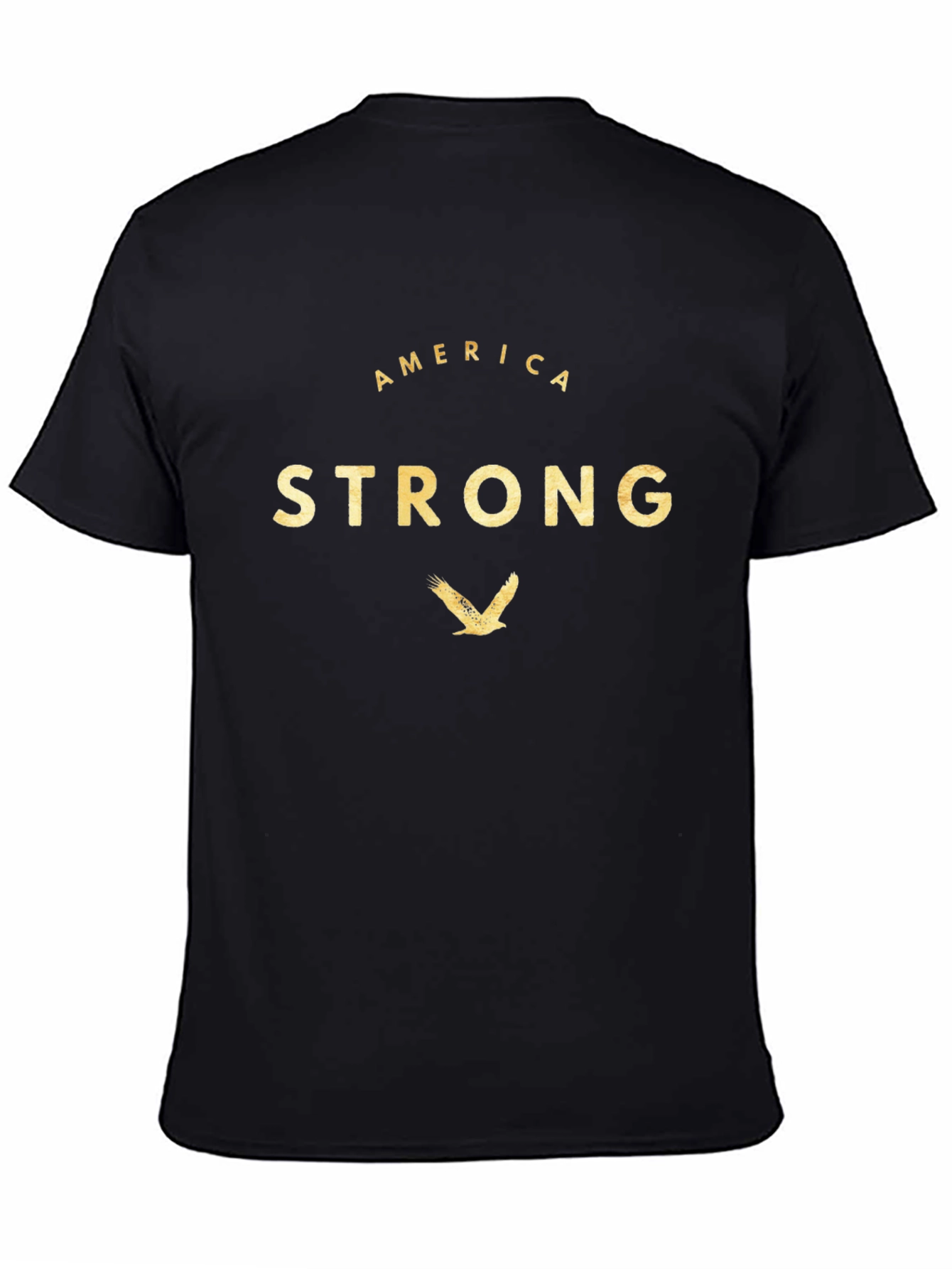 America Strong Eagle Graphic Tee - Black