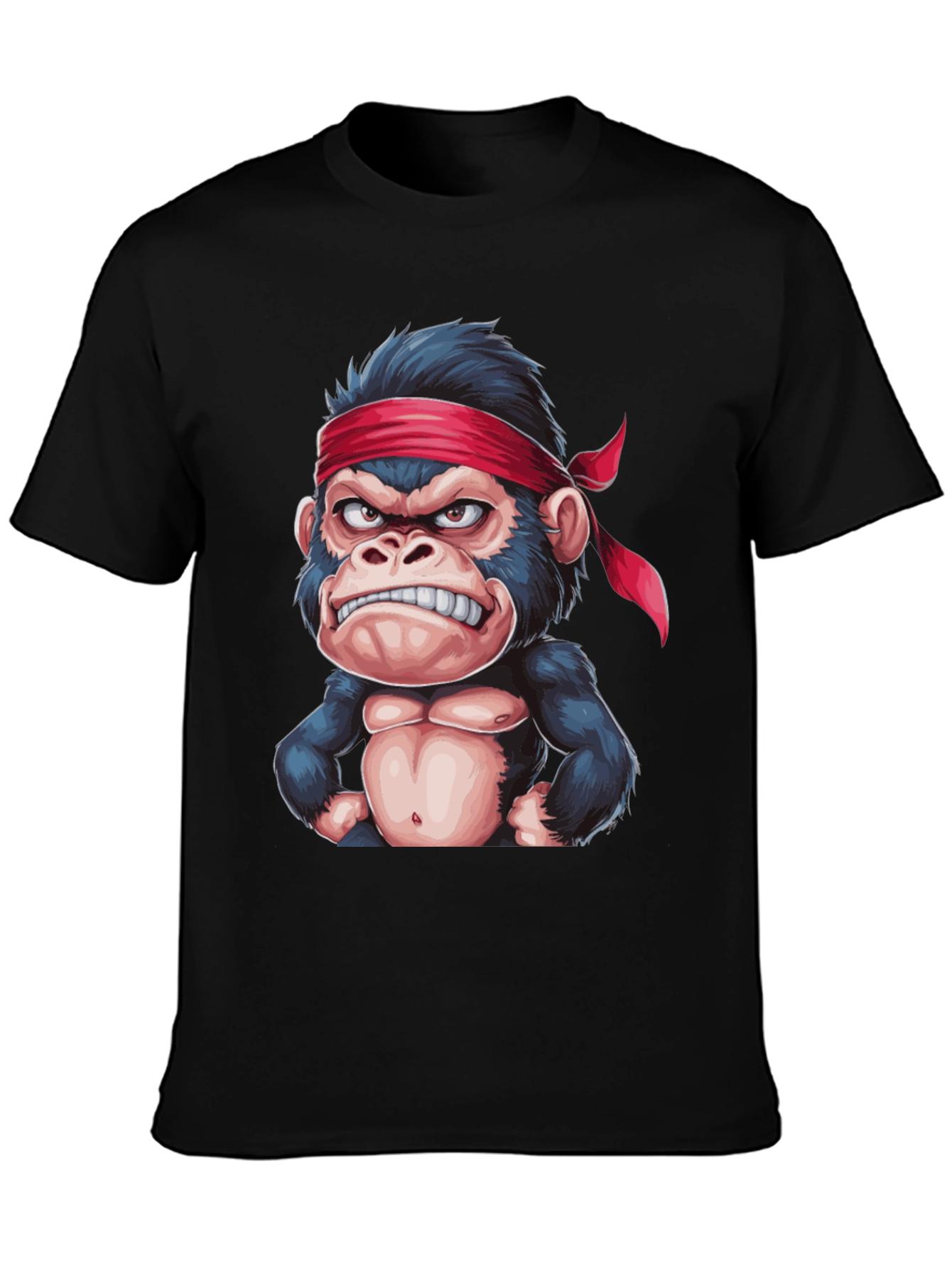 Angry Monkey Graphic Tee - Black