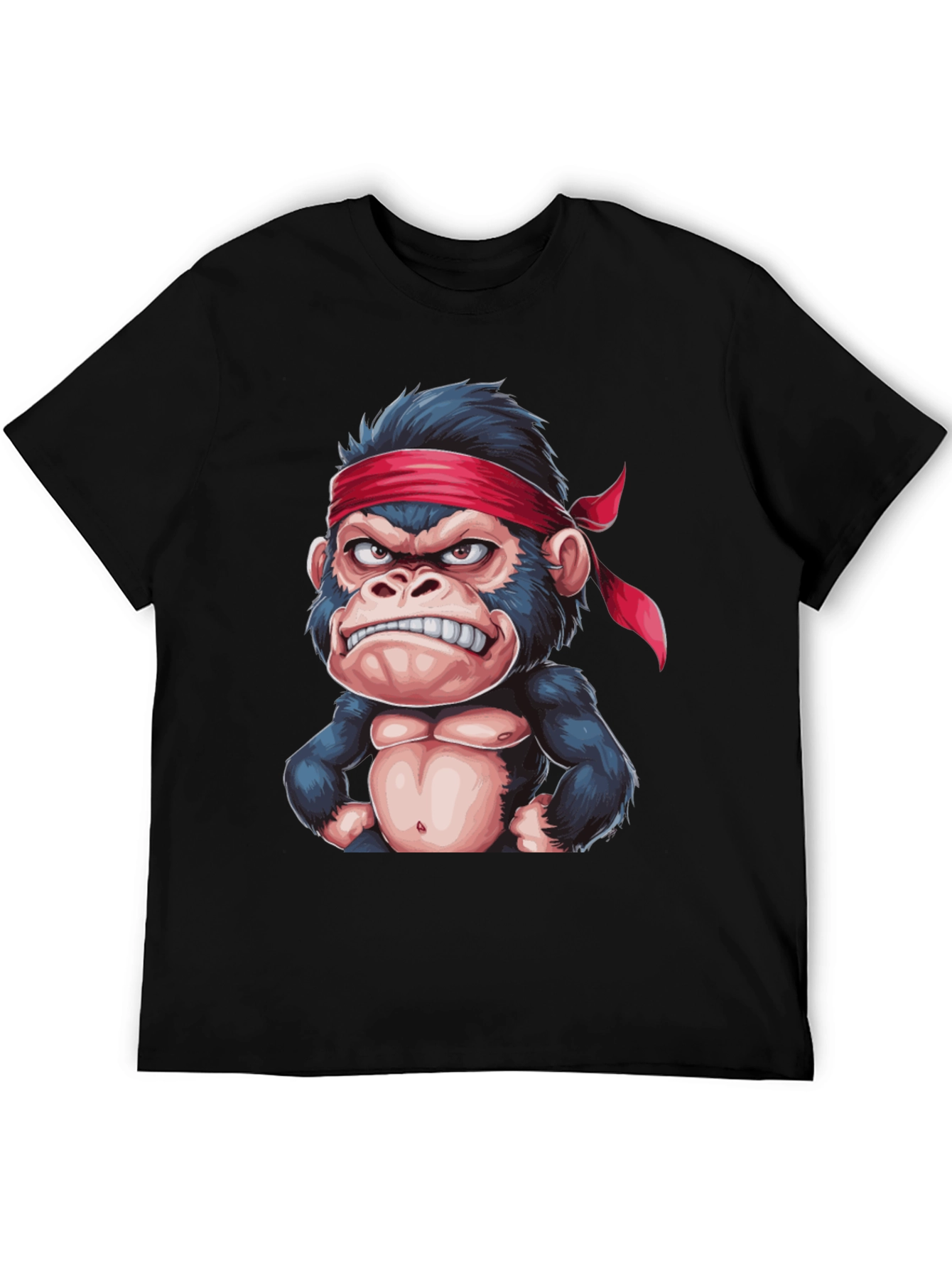 Angry Monkey Graphic Tee - Black