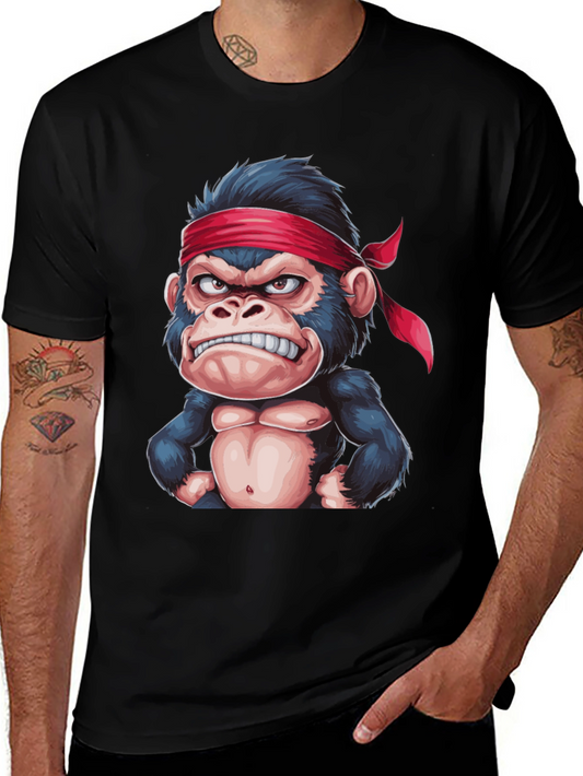 Angry Monkey Graphic Tee - Black