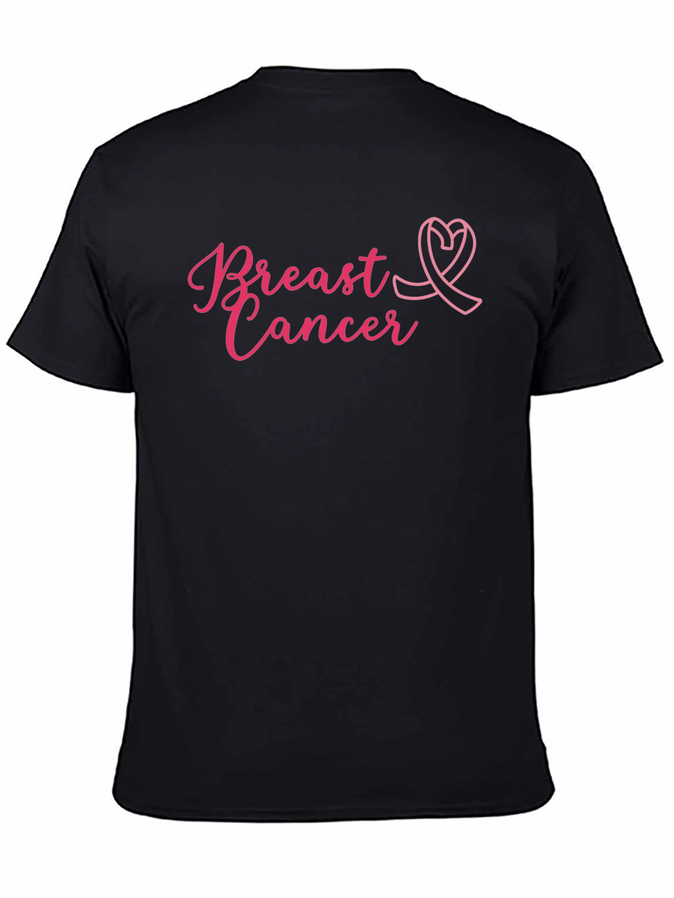 Breast Cancer Awareness T-Shirt - Pink Ribbon Design