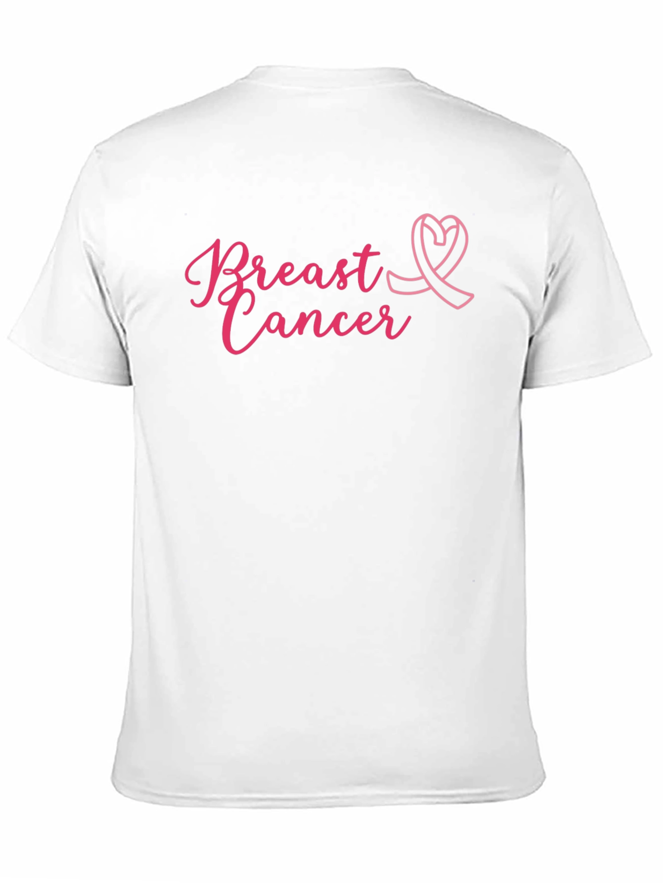 Breast Cancer Awareness T-Shirt - Pink Ribbon Design