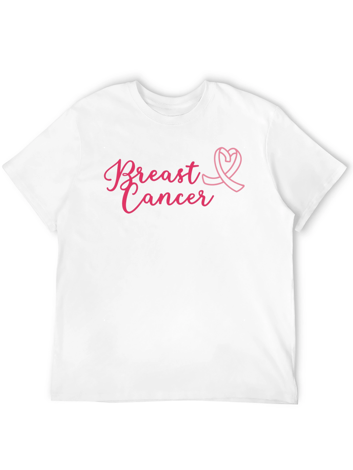 Breast Cancer Awareness T-Shirt - Pink Ribbon Design