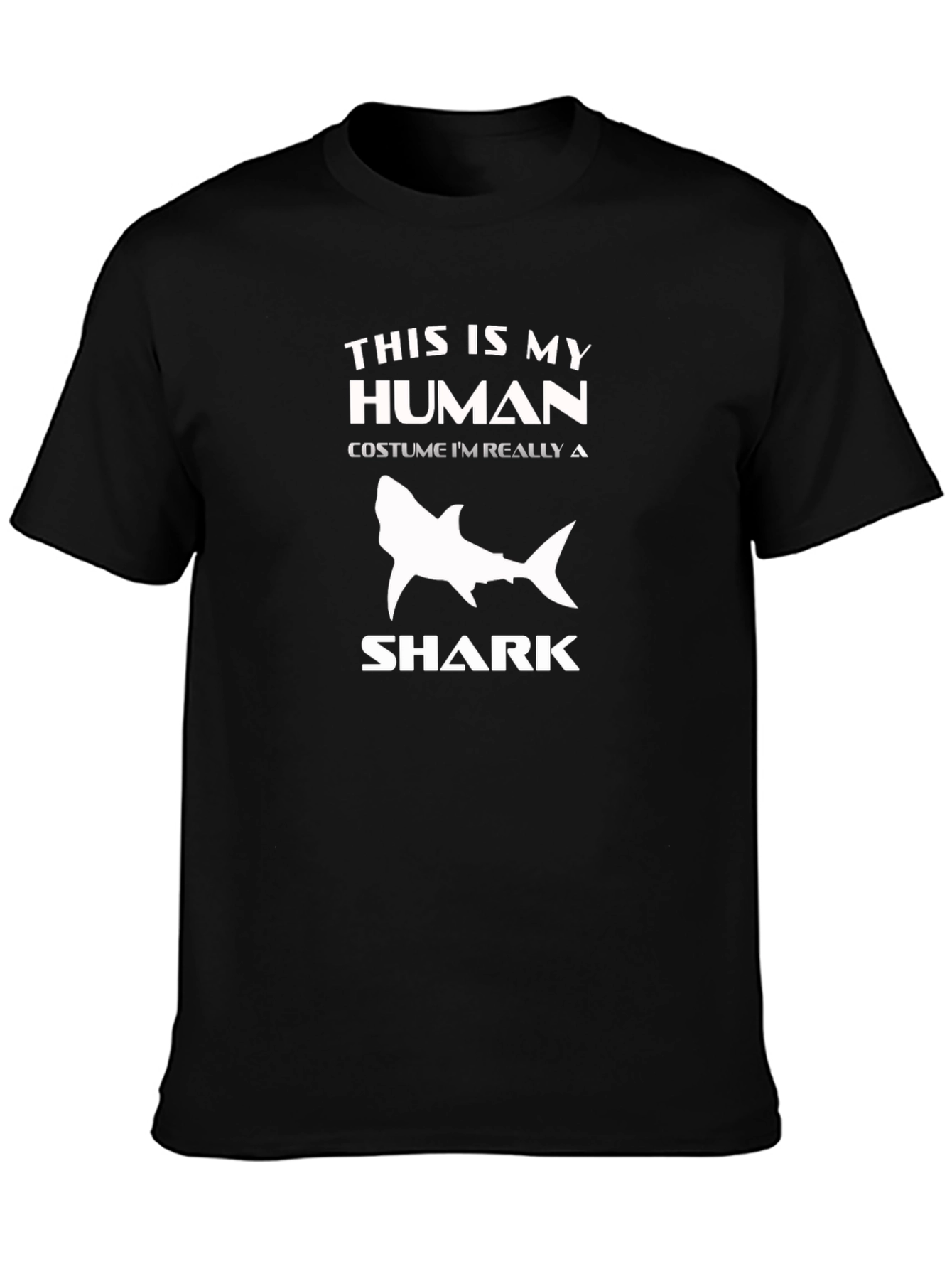 Shark Costume T-Shirt - Funny Halloween Tee
