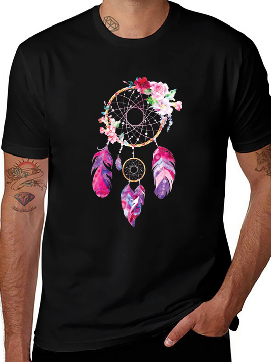 Dreamcatcher Graphic Tee - Floral Accent