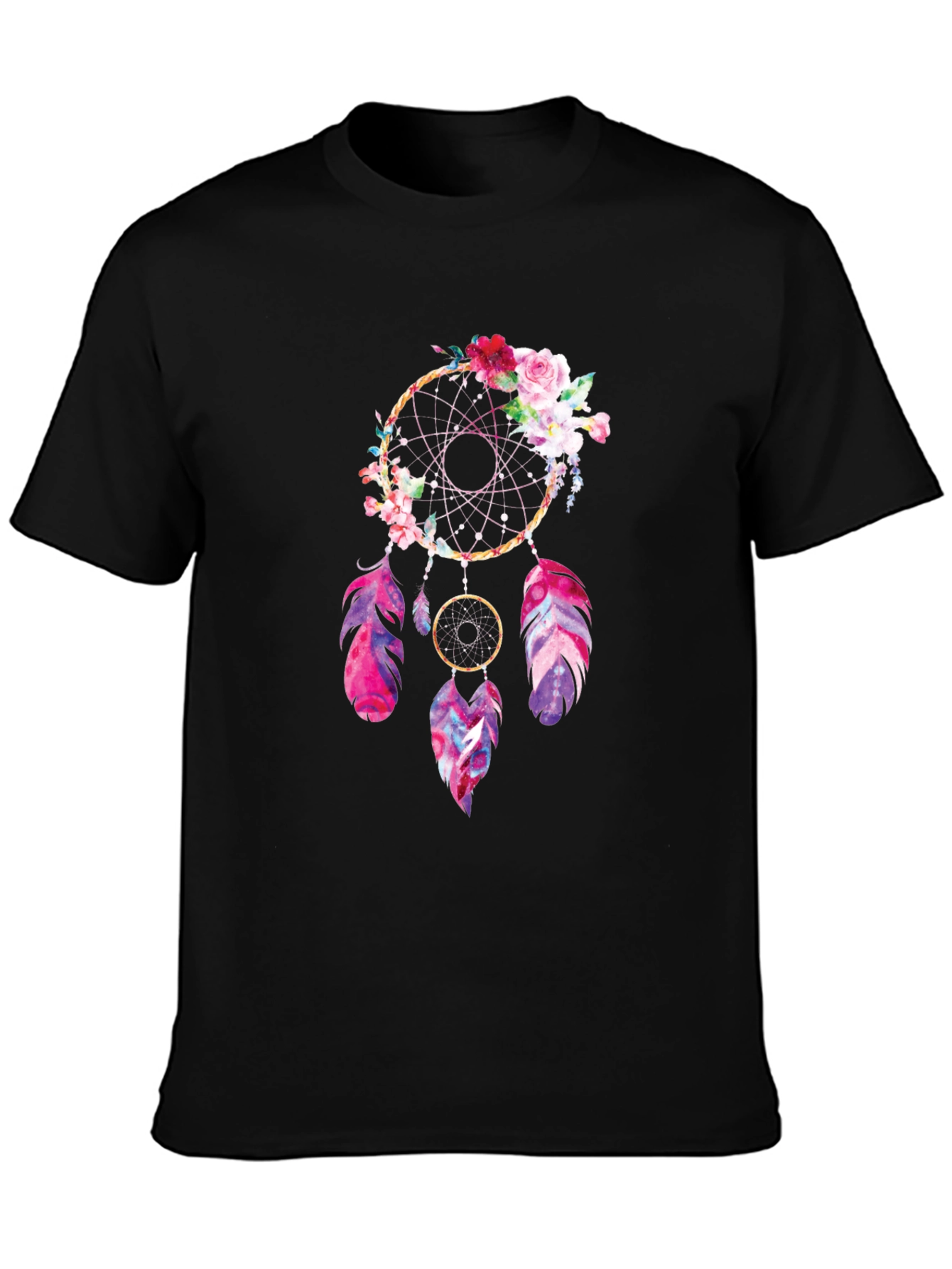 Dreamcatcher Graphic Tee - Floral Accent
