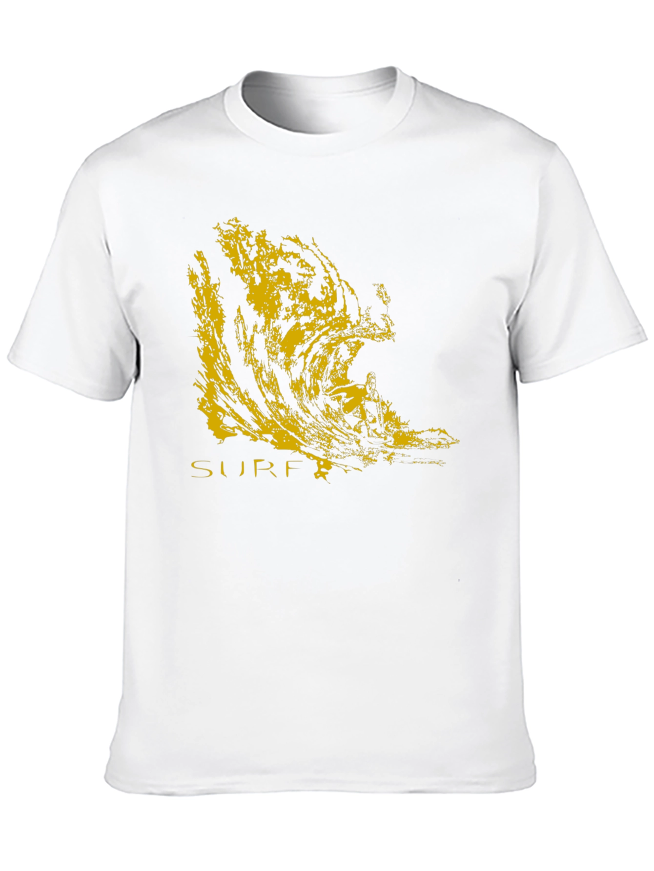 Surf Wave Graphic Black T-Shirt
