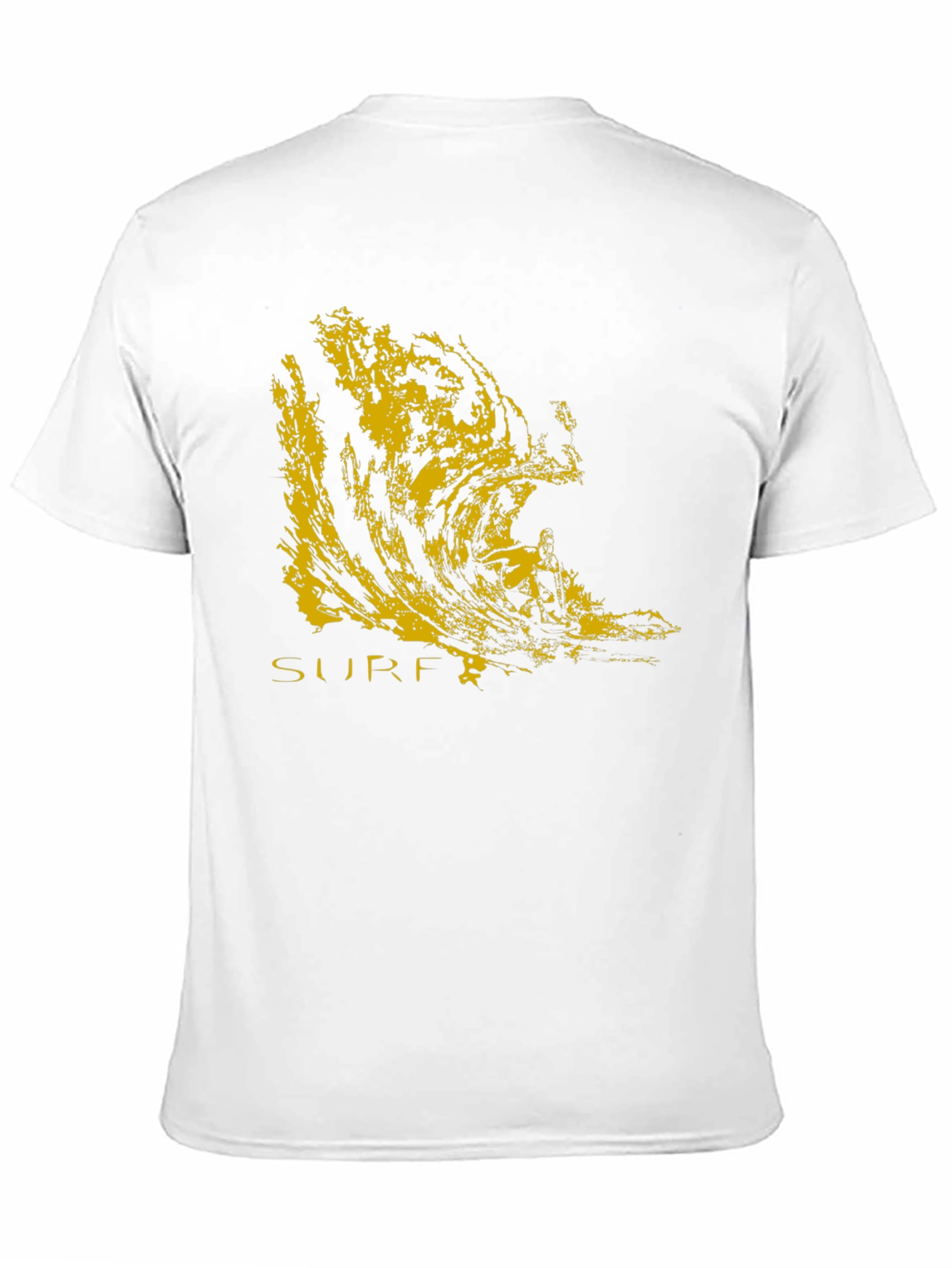 Surf Wave Graphic Black T-Shirt