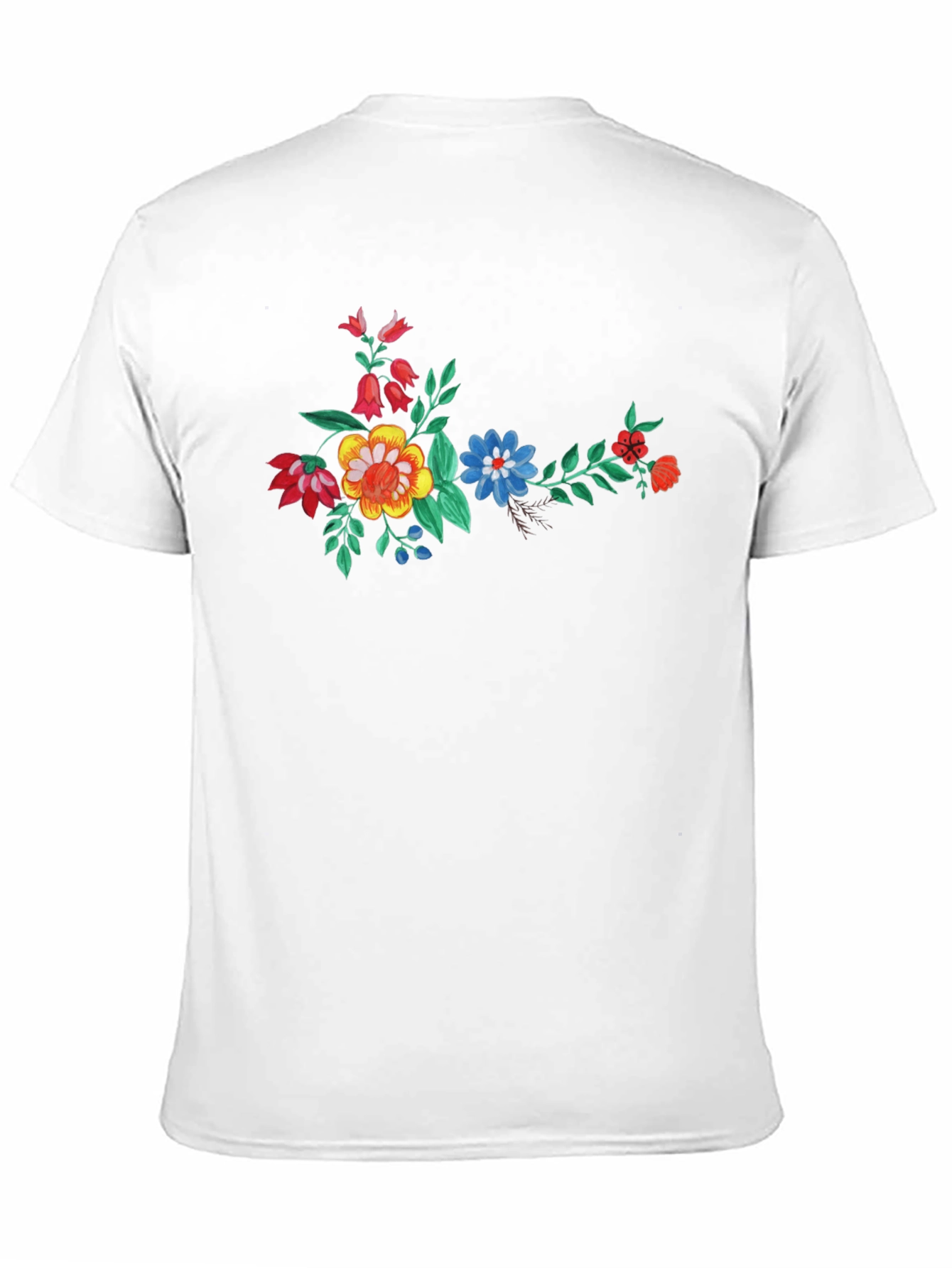 Floral Print Black T-Shirt