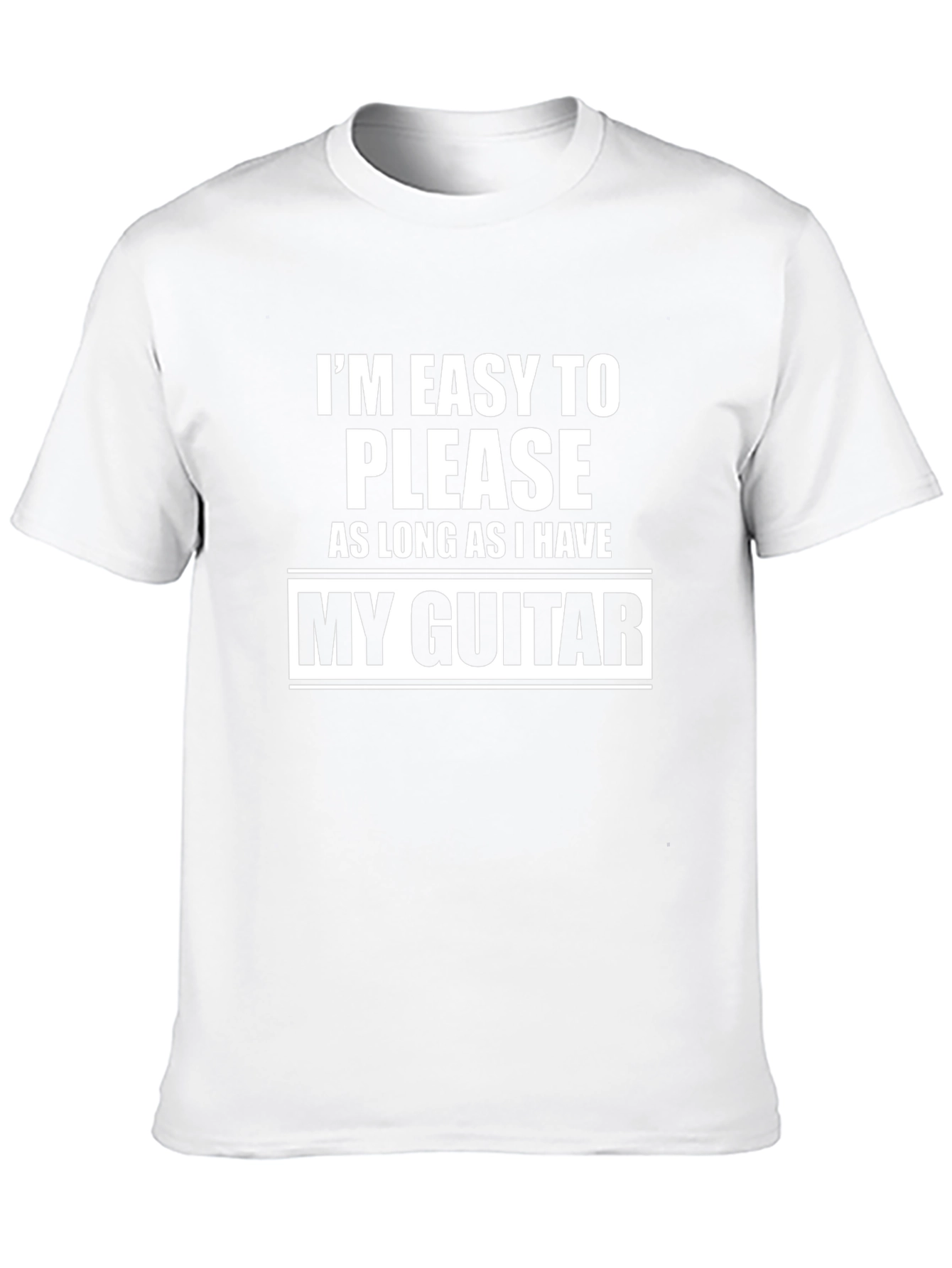 Easy to Please Guitar Lover Black Tee