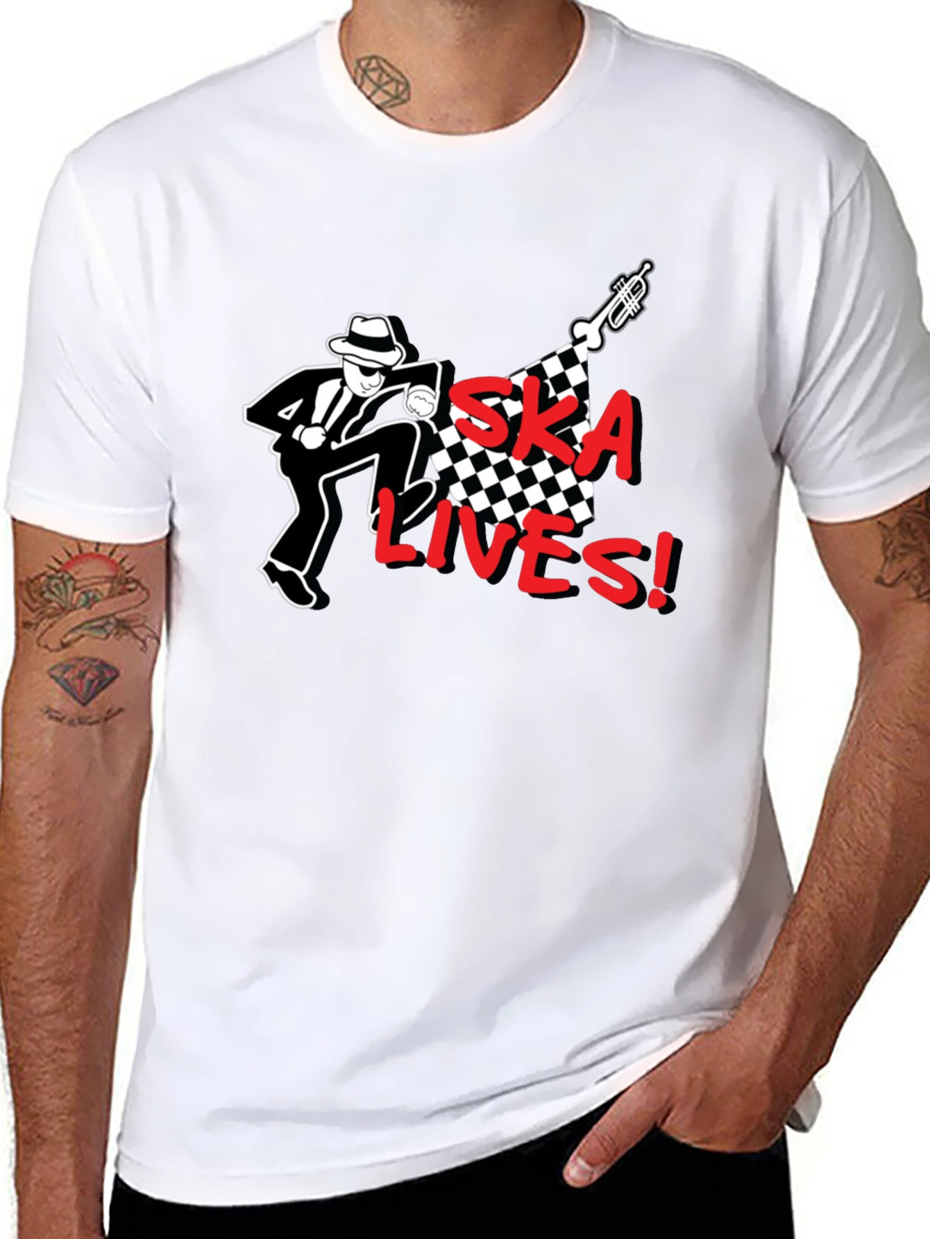 Ska Lives T-Shirt - Black Graphic Tee